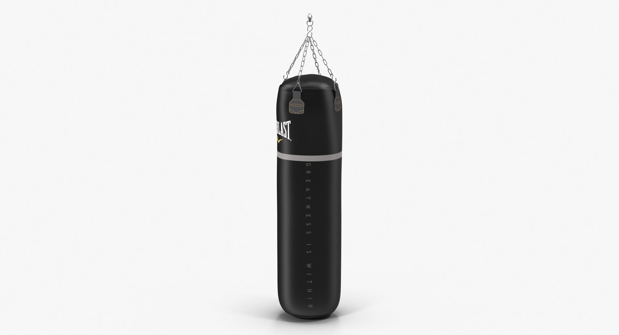 Everlast Super Leather Heavy Punching Bag Low-poly 3D model_3