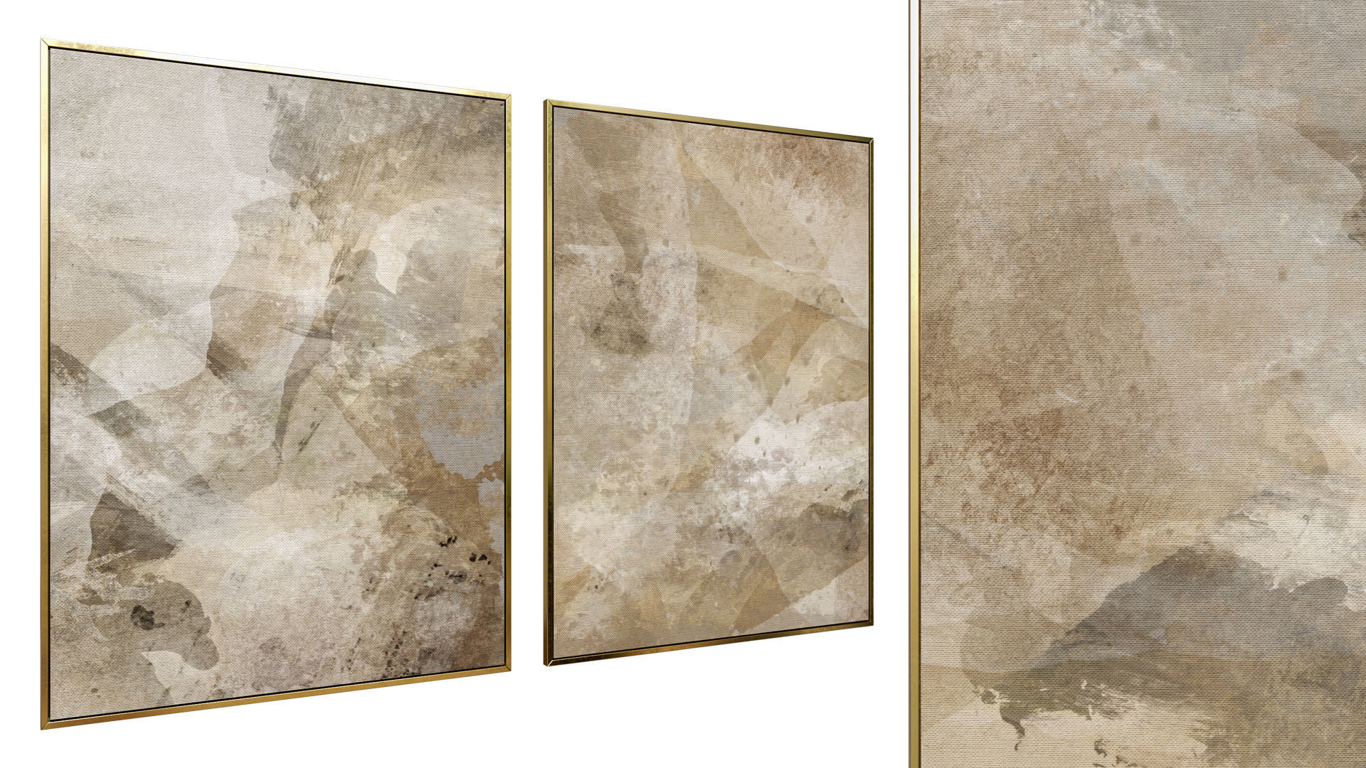 6 Abstract Frames  Set 002 3D model_1