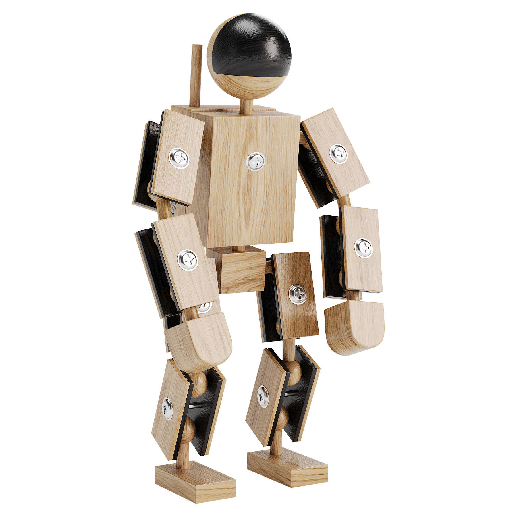 ASTRONAUT HELDEN AUS HOLZ 3D model_2