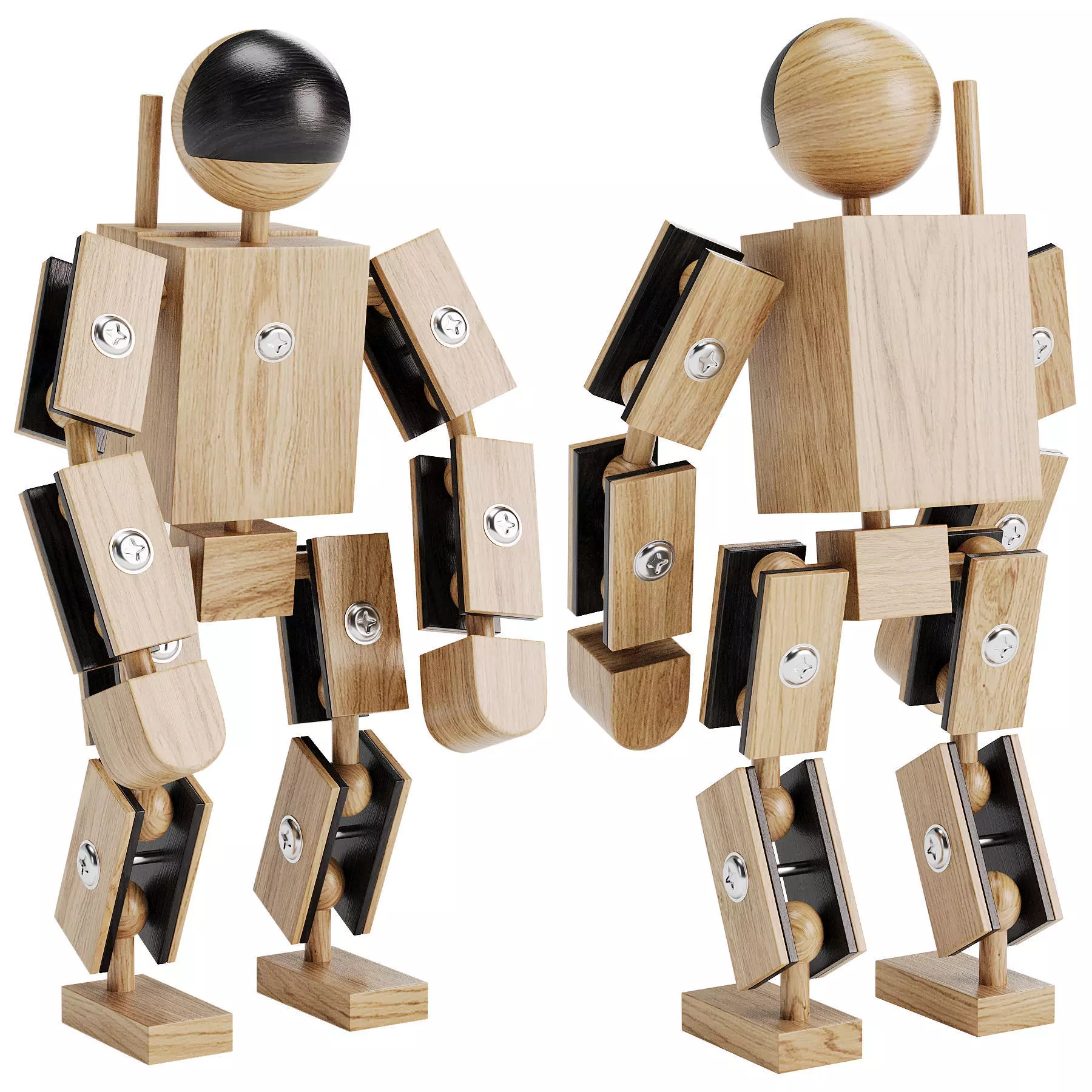 ASTRONAUT HELDEN AUS HOLZ 3D model_0