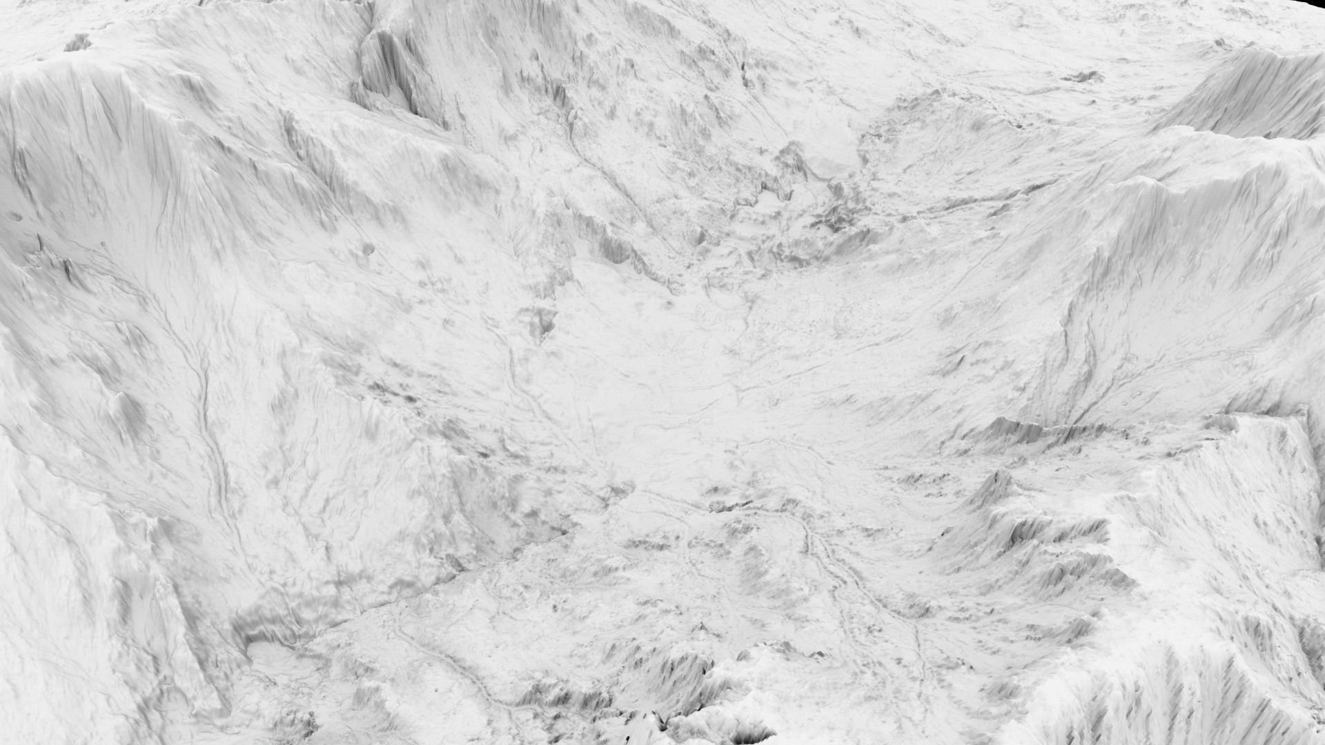 Mountain valley 3D model_14