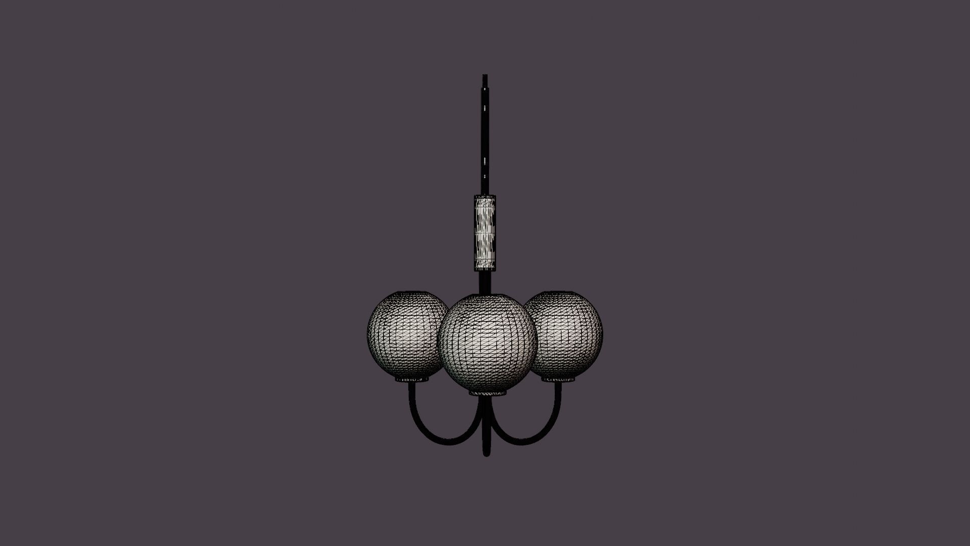 Pendulum Ballon Low-poly 3D model_8
