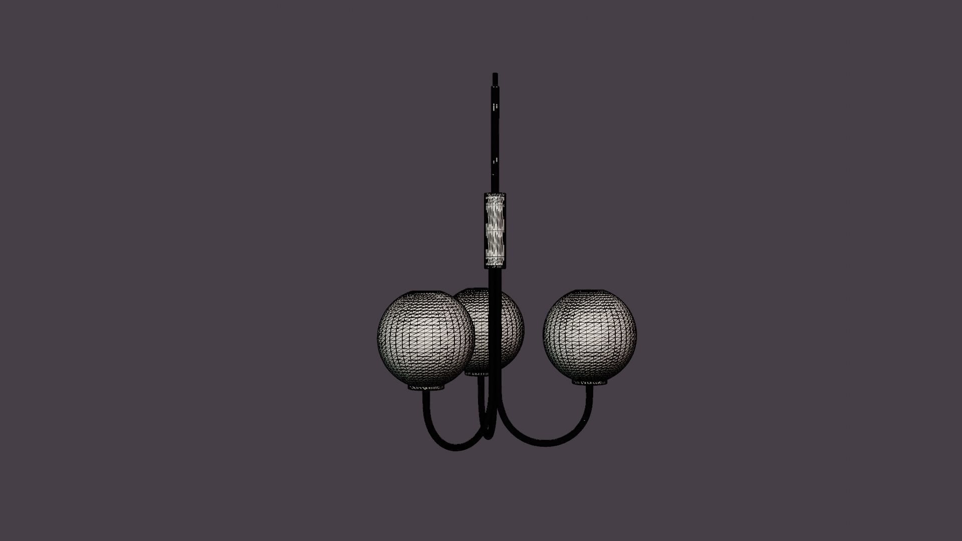 Pendulum Ballon Low-poly 3D model_7