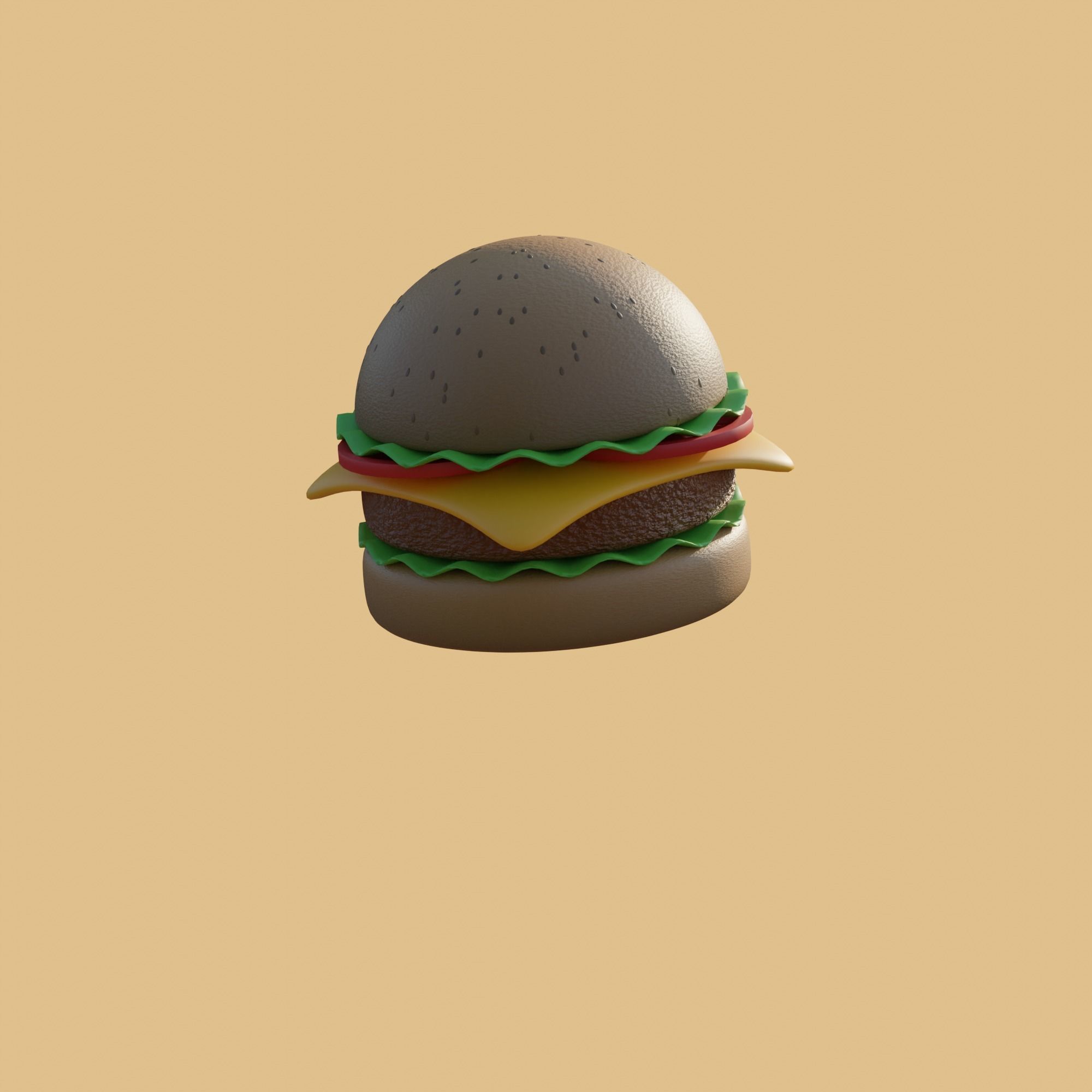 Burger 3D model_3