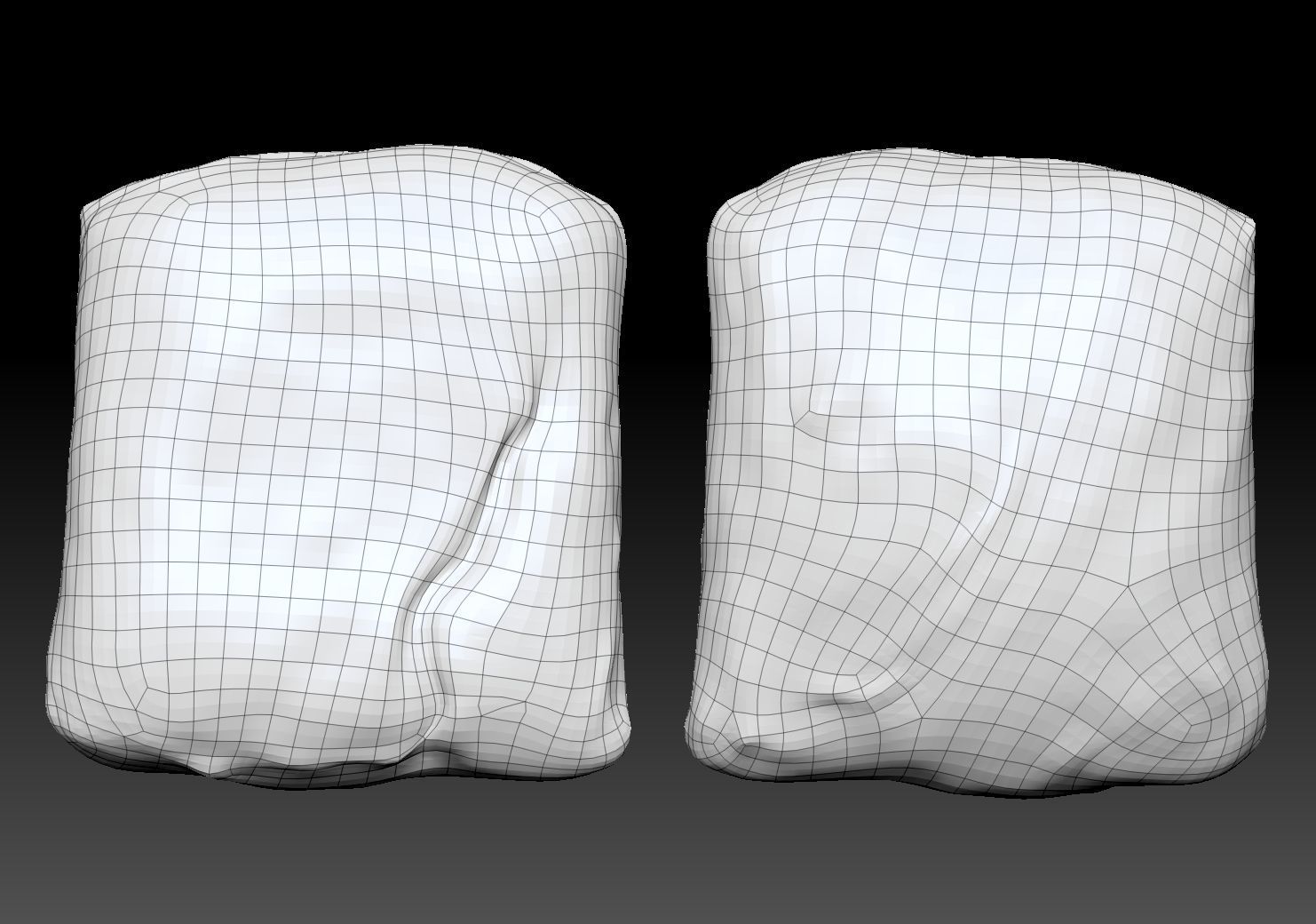 Square Seed Pistolet Low-poly 3D model_16