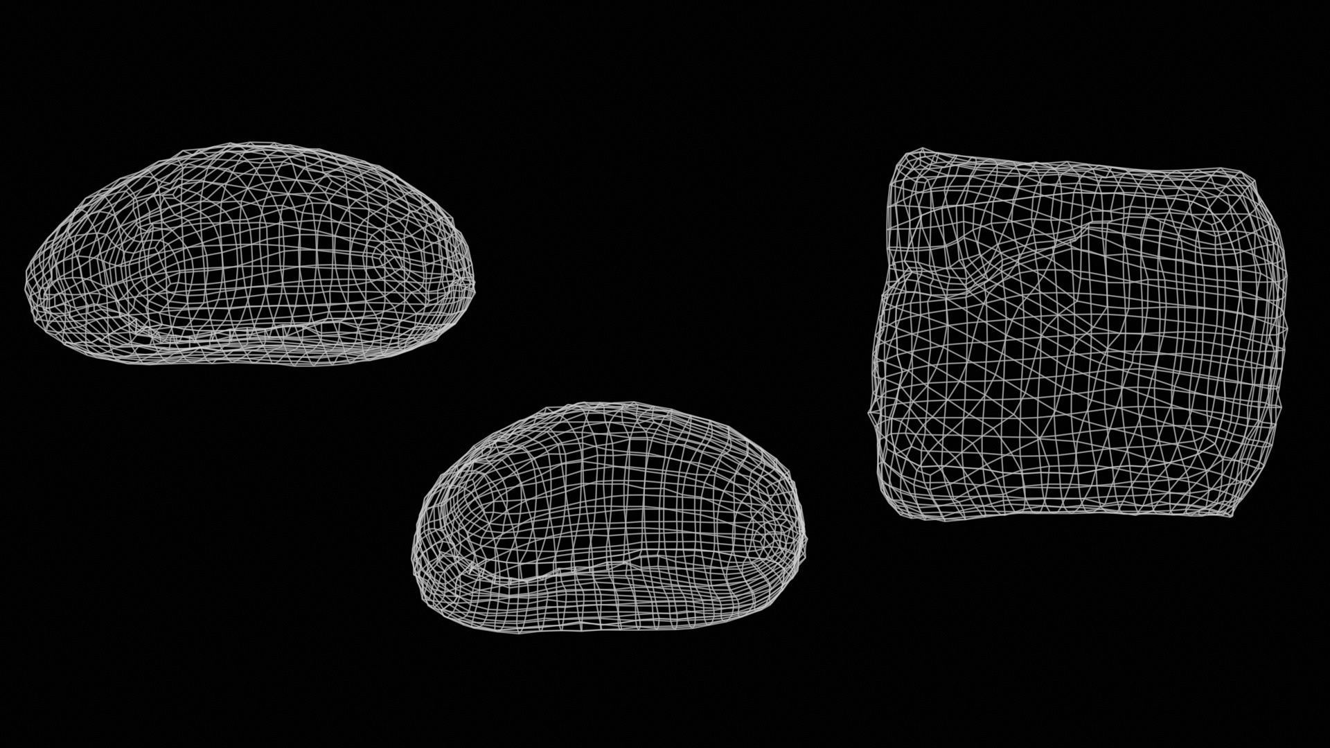 Square Seed Pistolet Low-poly 3D model_15