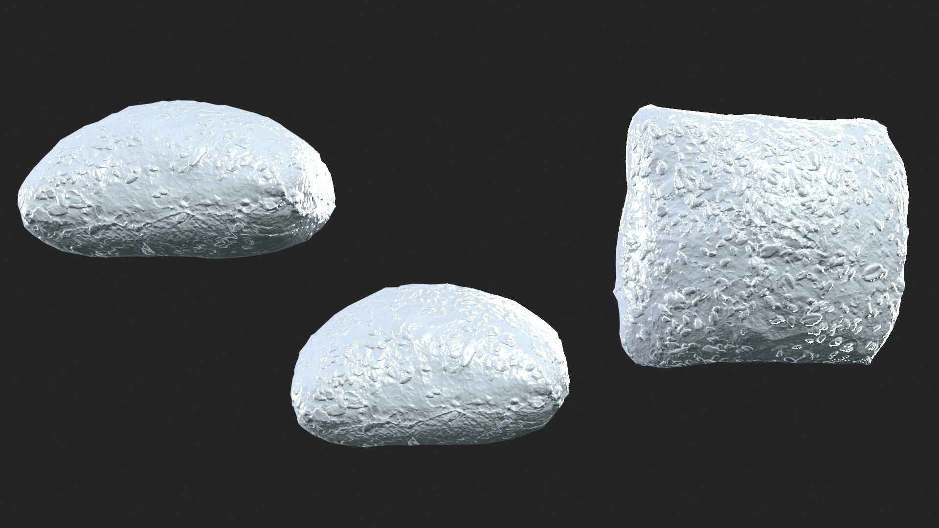 Square Seed Pistolet Low-poly 3D model_13