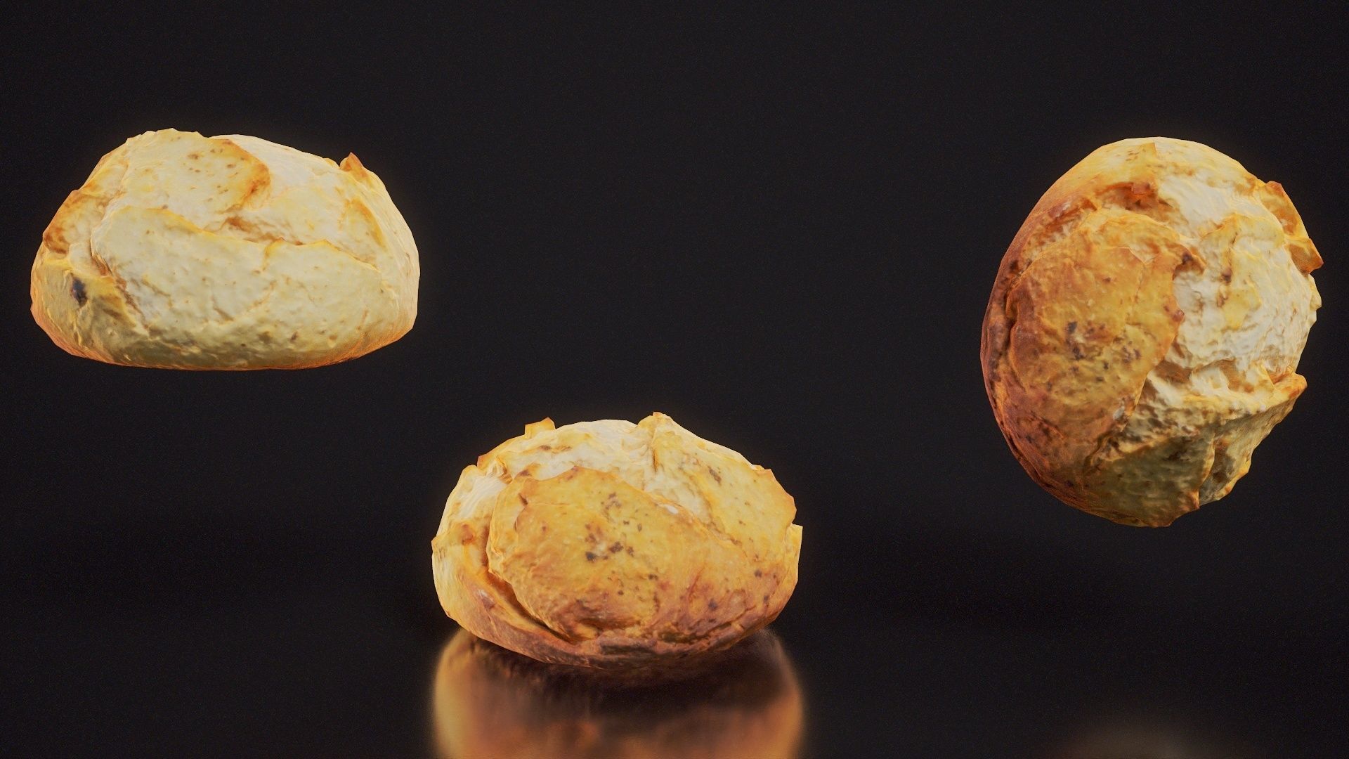 Sour Dough Pistolet Low-poly 3D model_4