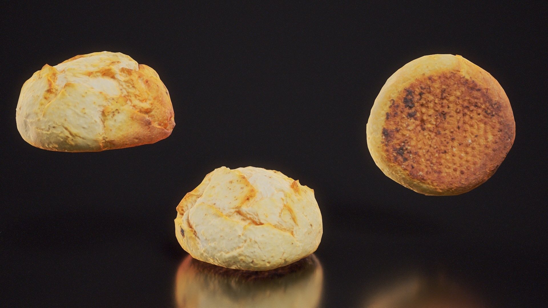 Sour Dough Pistolet Low-poly 3D model_11