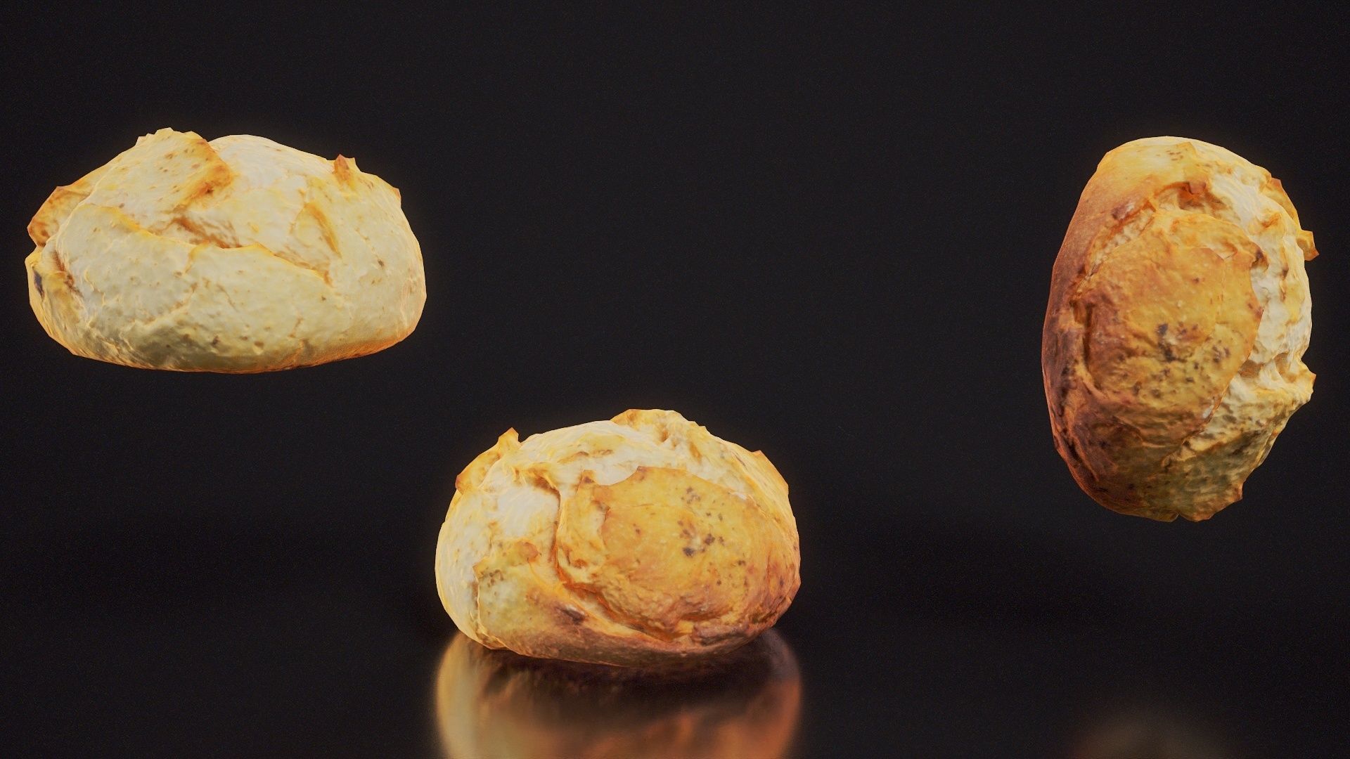 Sour Dough Pistolet Low-poly 3D model_5