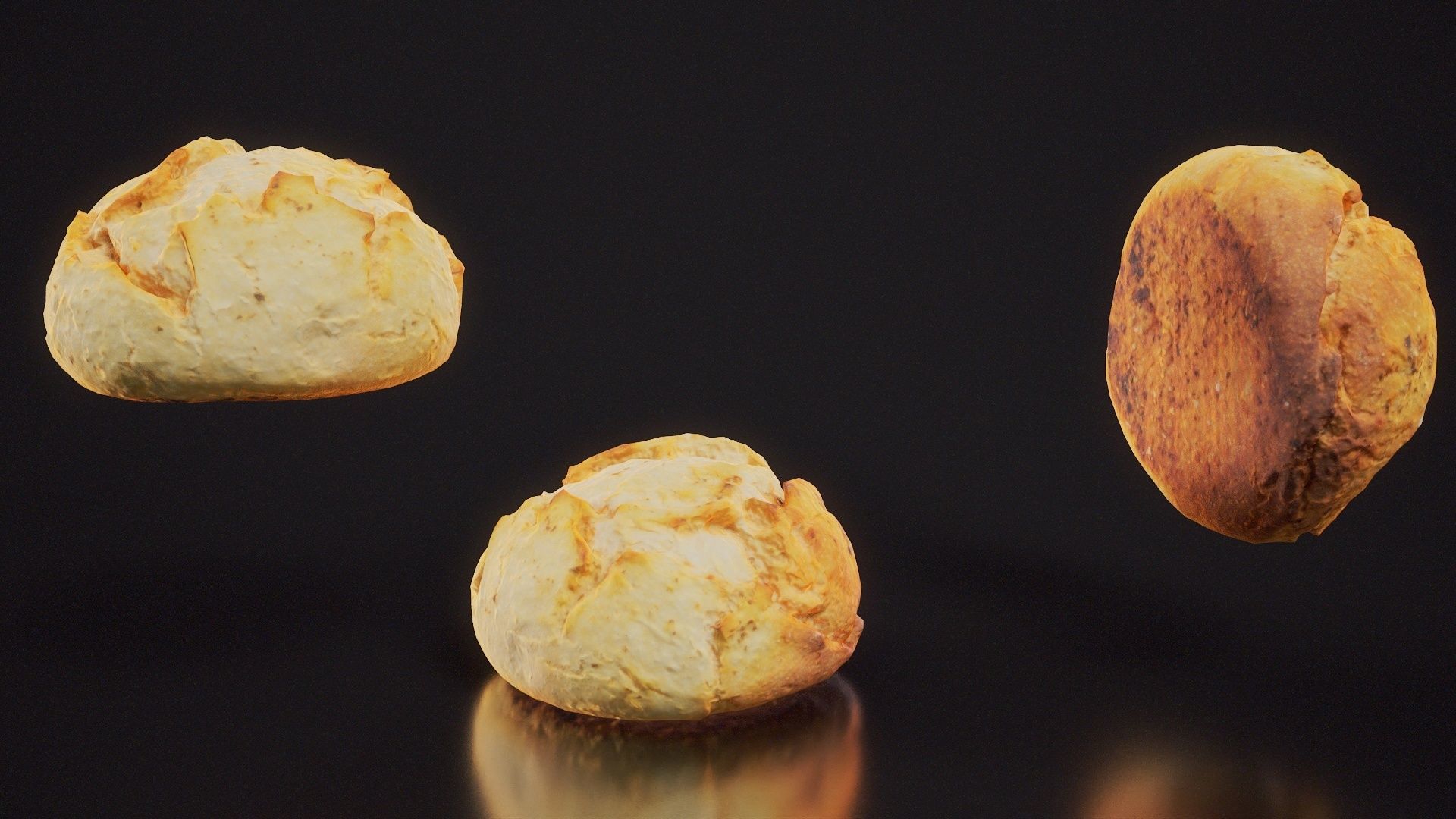 Sour Dough Pistolet Low-poly 3D model_7