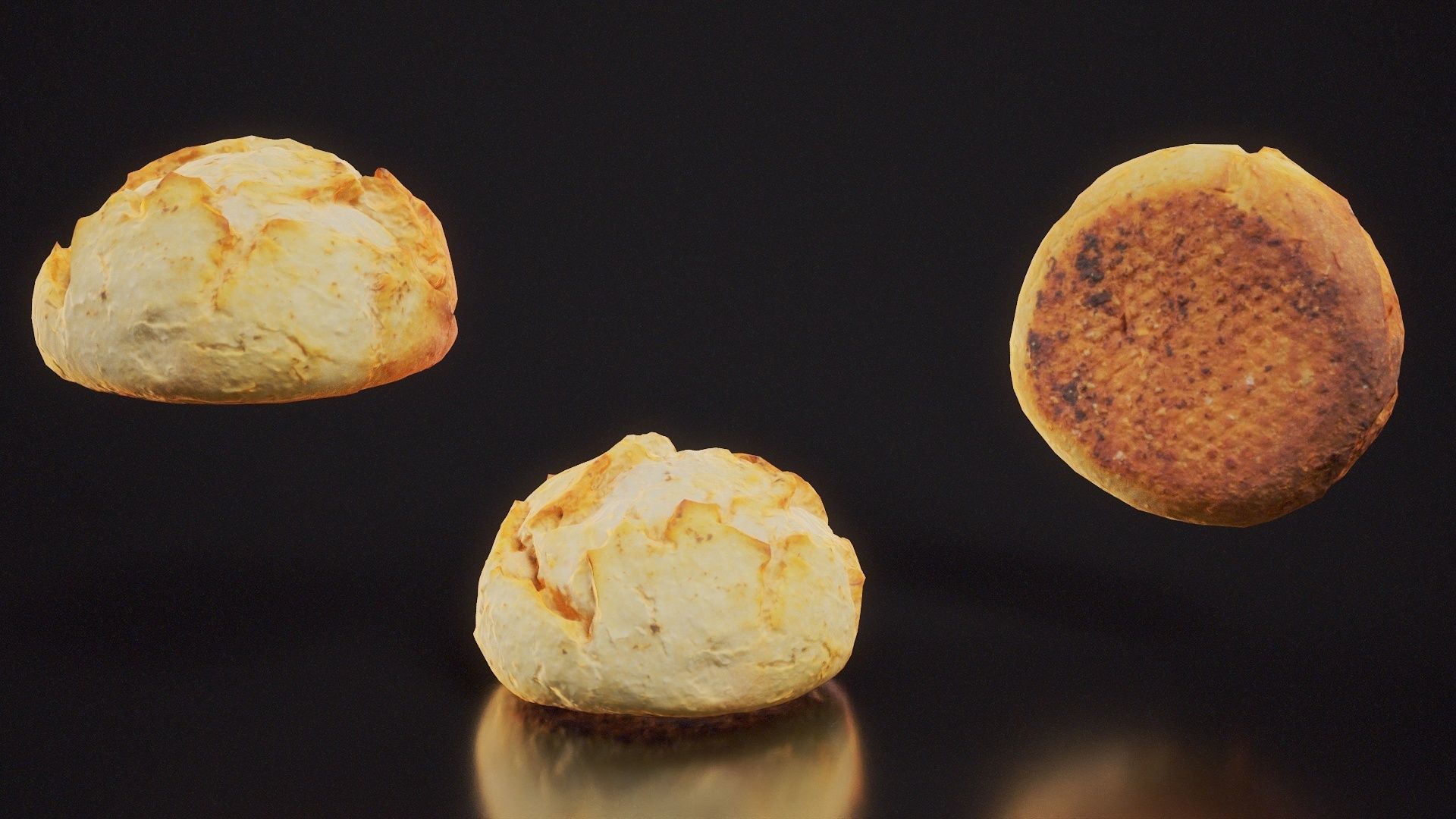 Sour Dough Pistolet Low-poly 3D model_9