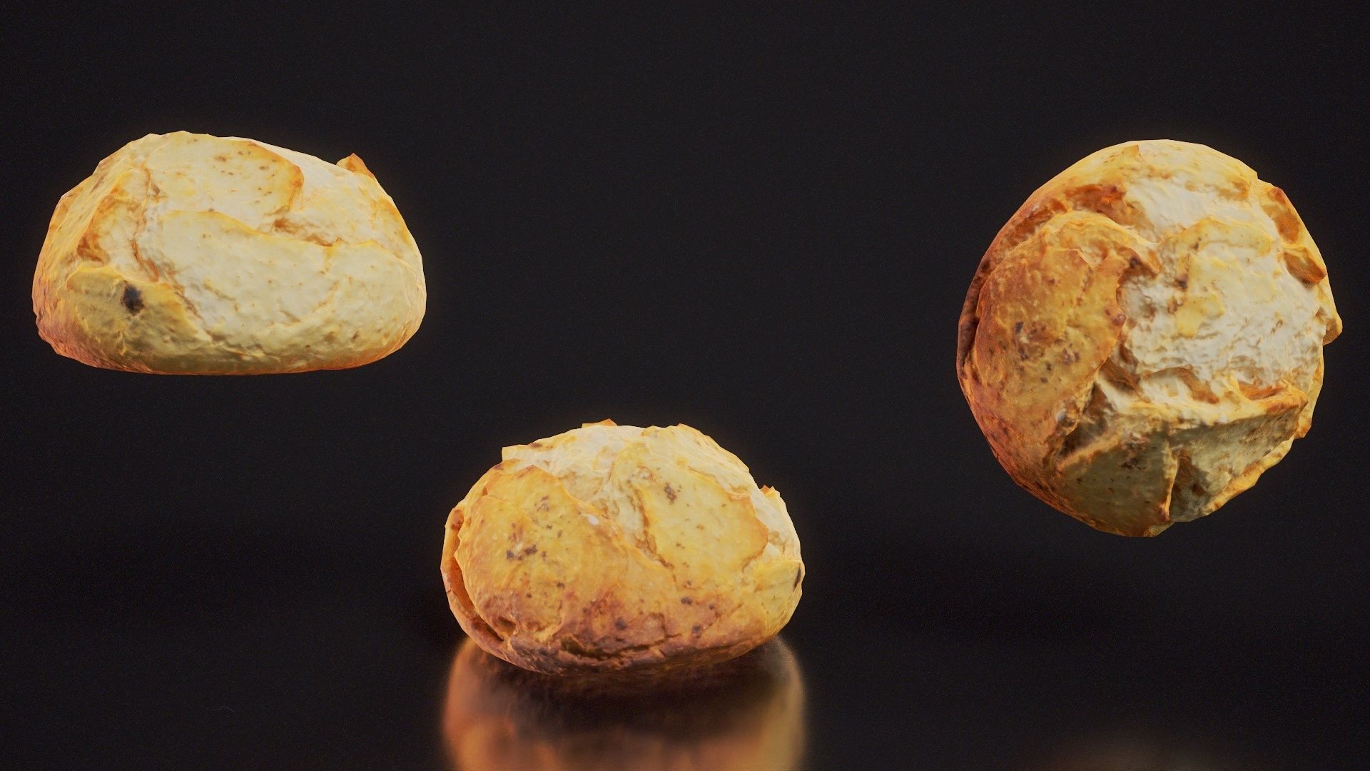 Sour Dough Pistolet Low-poly 3D model_3