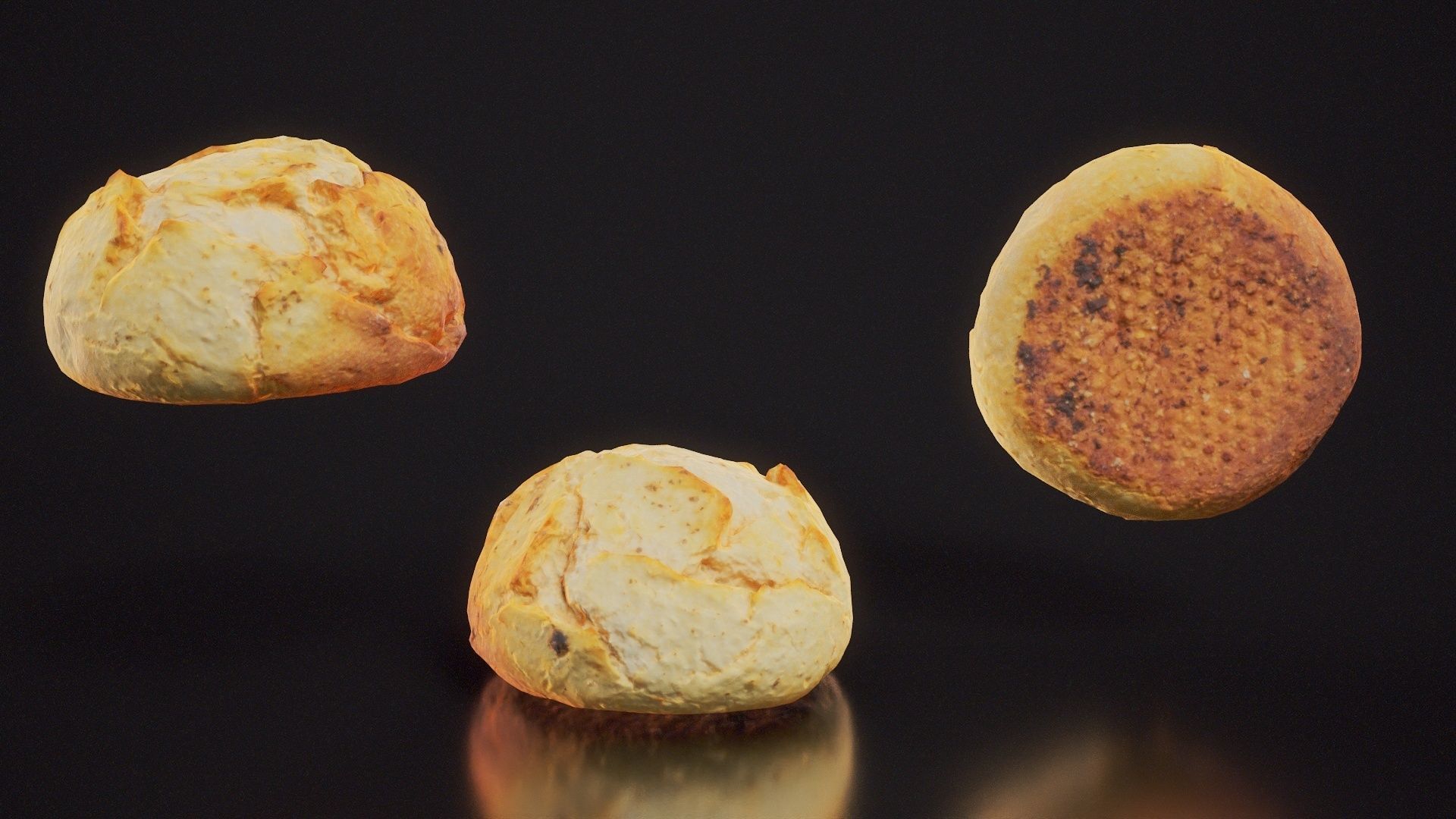 Sour Dough Pistolet Low-poly 3D model_12