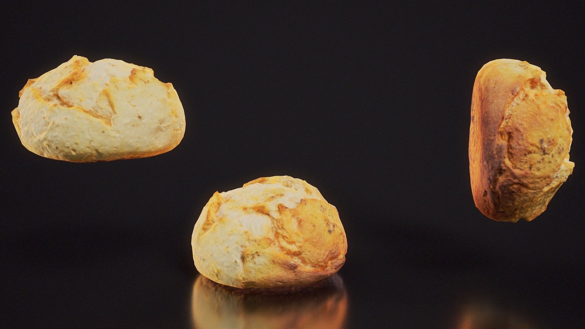 Sour Dough Pistolet Low-poly 3D model_6