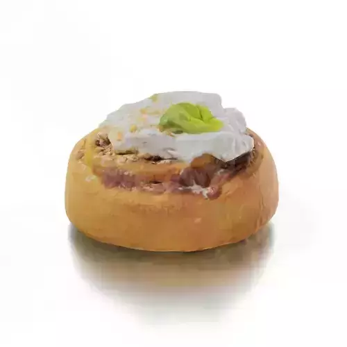 Ricotta Cake Low-poly 3D model