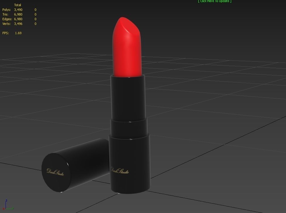 Lipstick M01 Low-poly 3D model_2