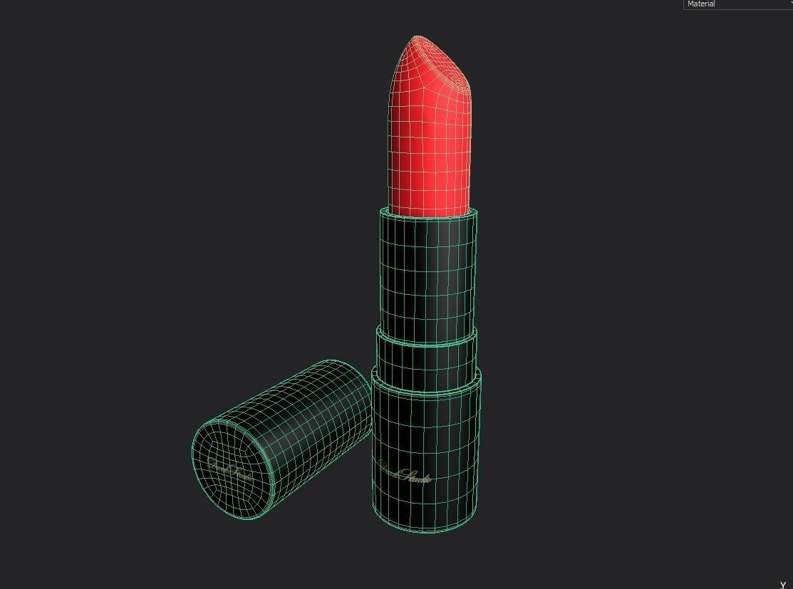 Lipstick M01 Low-poly 3D model_1
