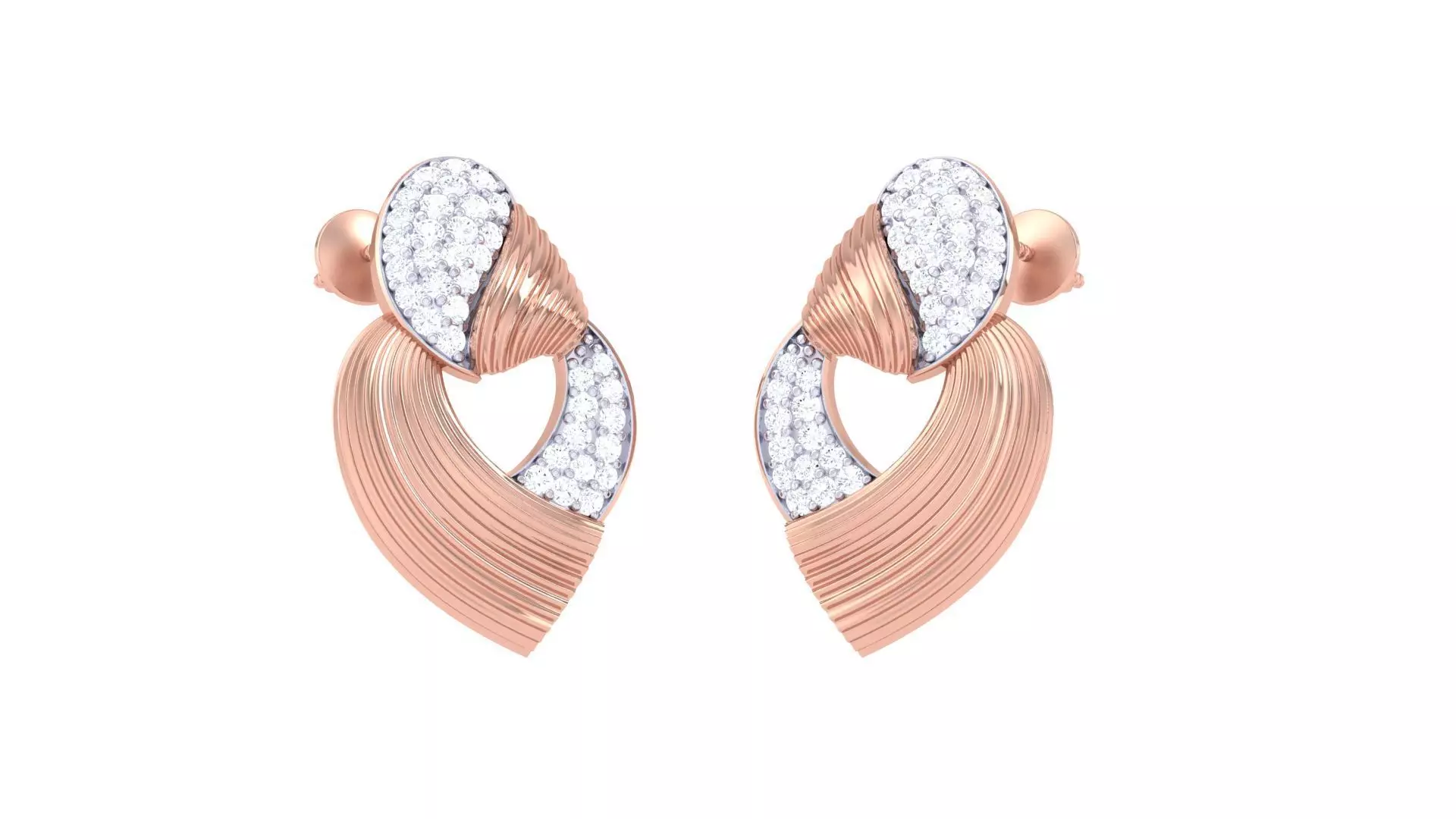 GemStone Diamond Light weight earring 46 3D print model