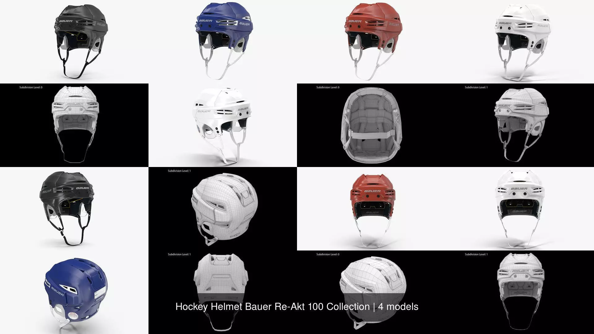 Hockey Helmet Bauer Re-Akt 100 Collection _1