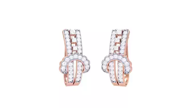 GemStone Diamond Light weight earring 15 3D print model