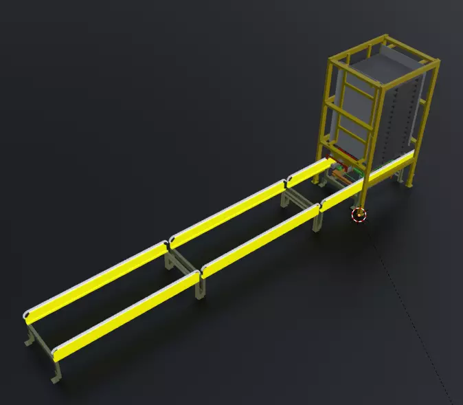 Pallet Dispenser 3D designed 3D model_0