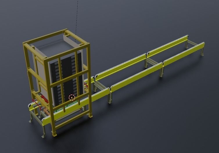Pallet Dispenser 3D designed 3D model_2