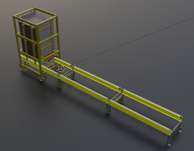 Pallet Dispenser 3D designed 3D model_1