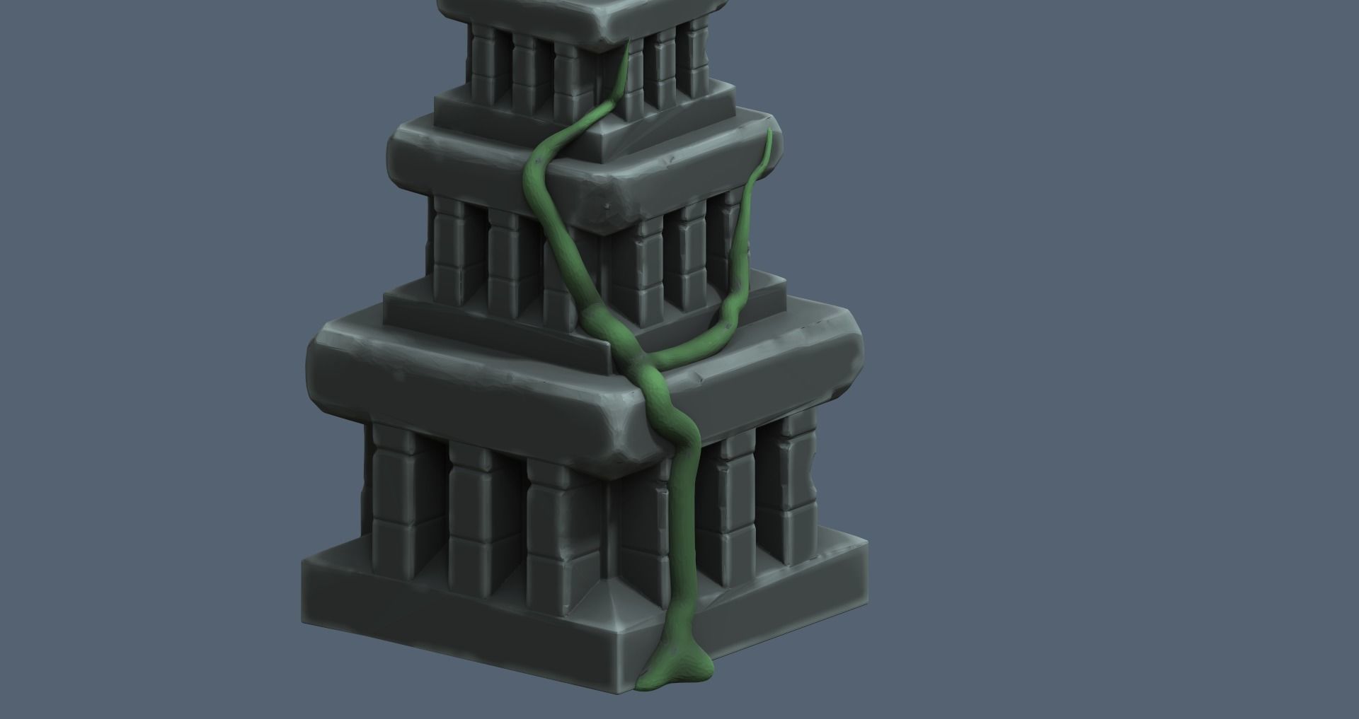 templo maya 3D model_2