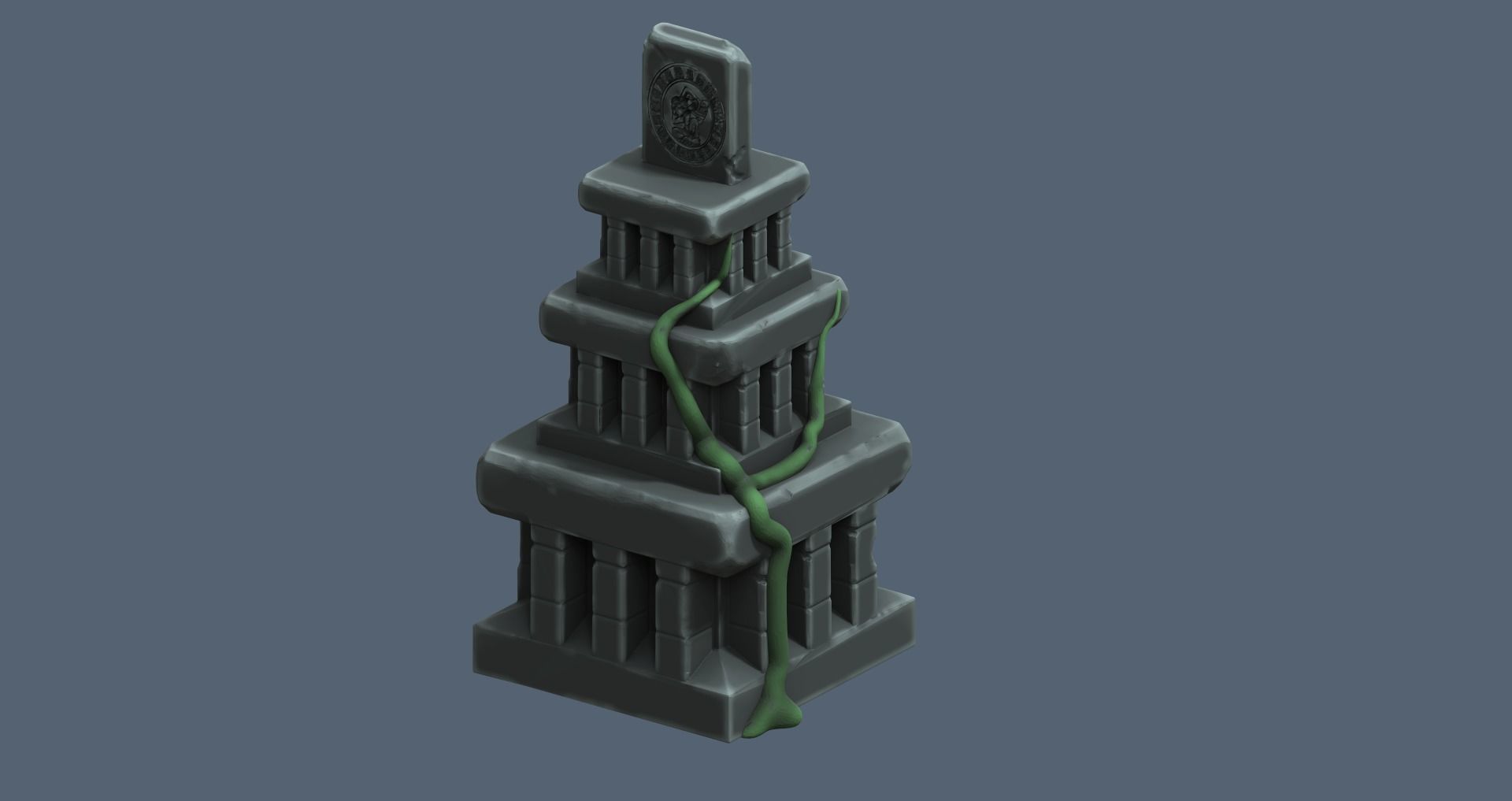 templo maya 3D model_3