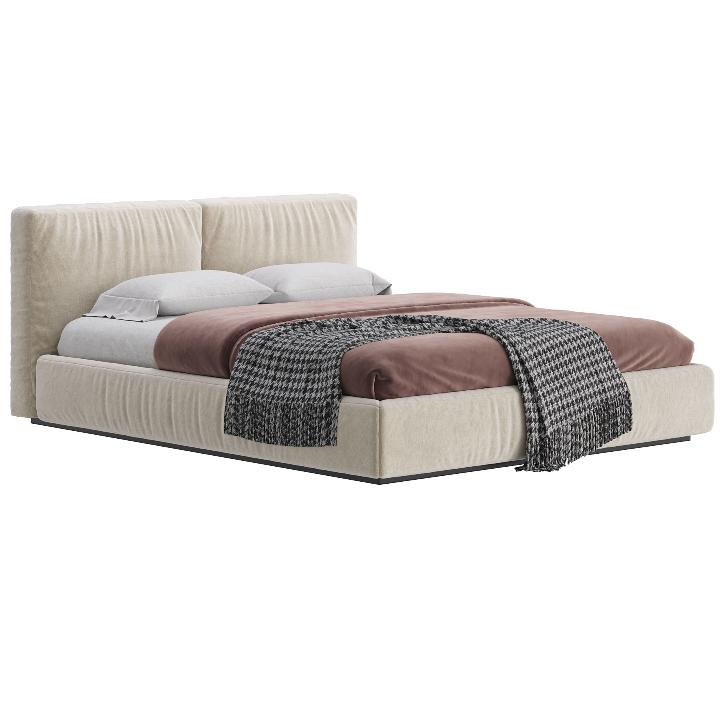 BRICK bed 3D model_12