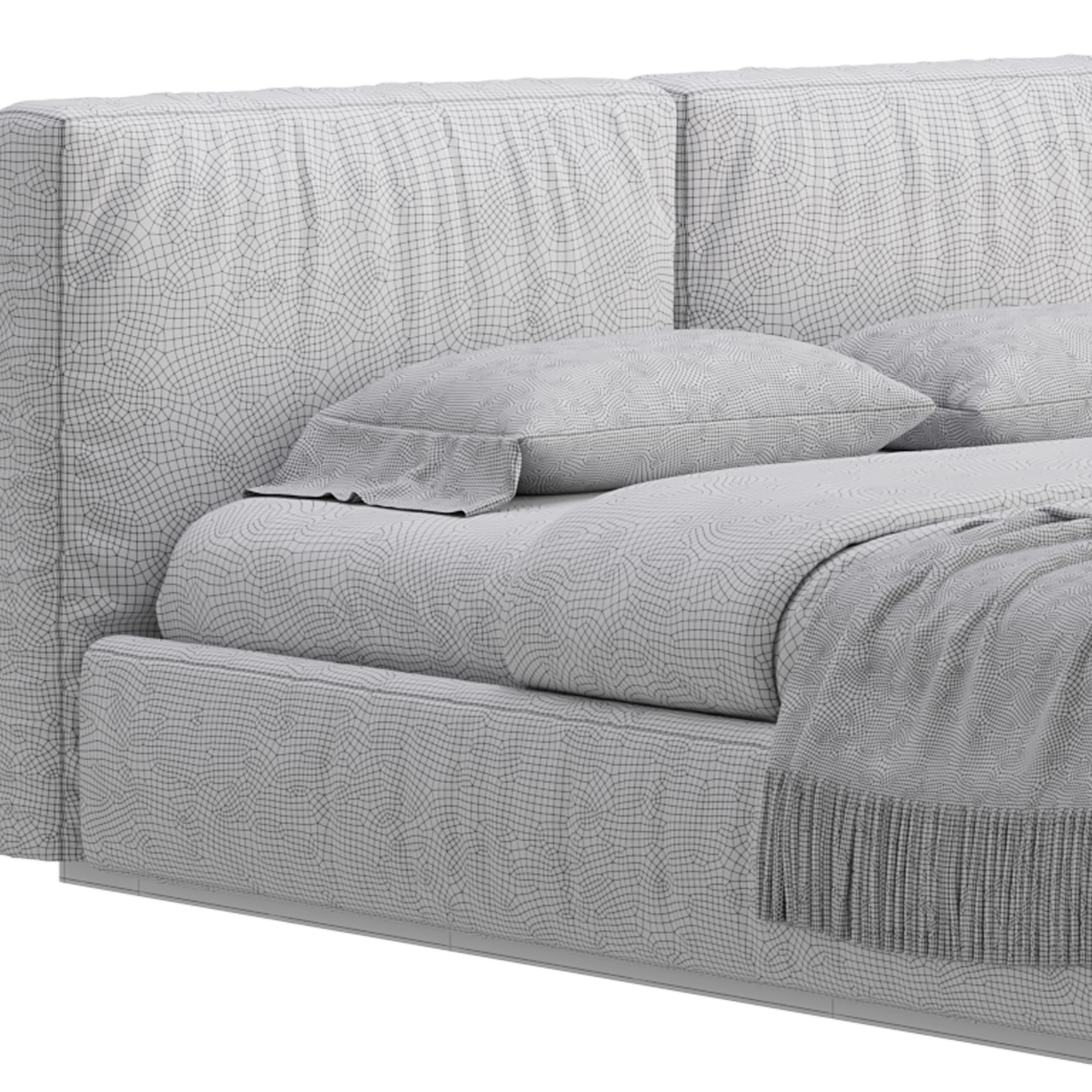 BRICK bed 3D model_15