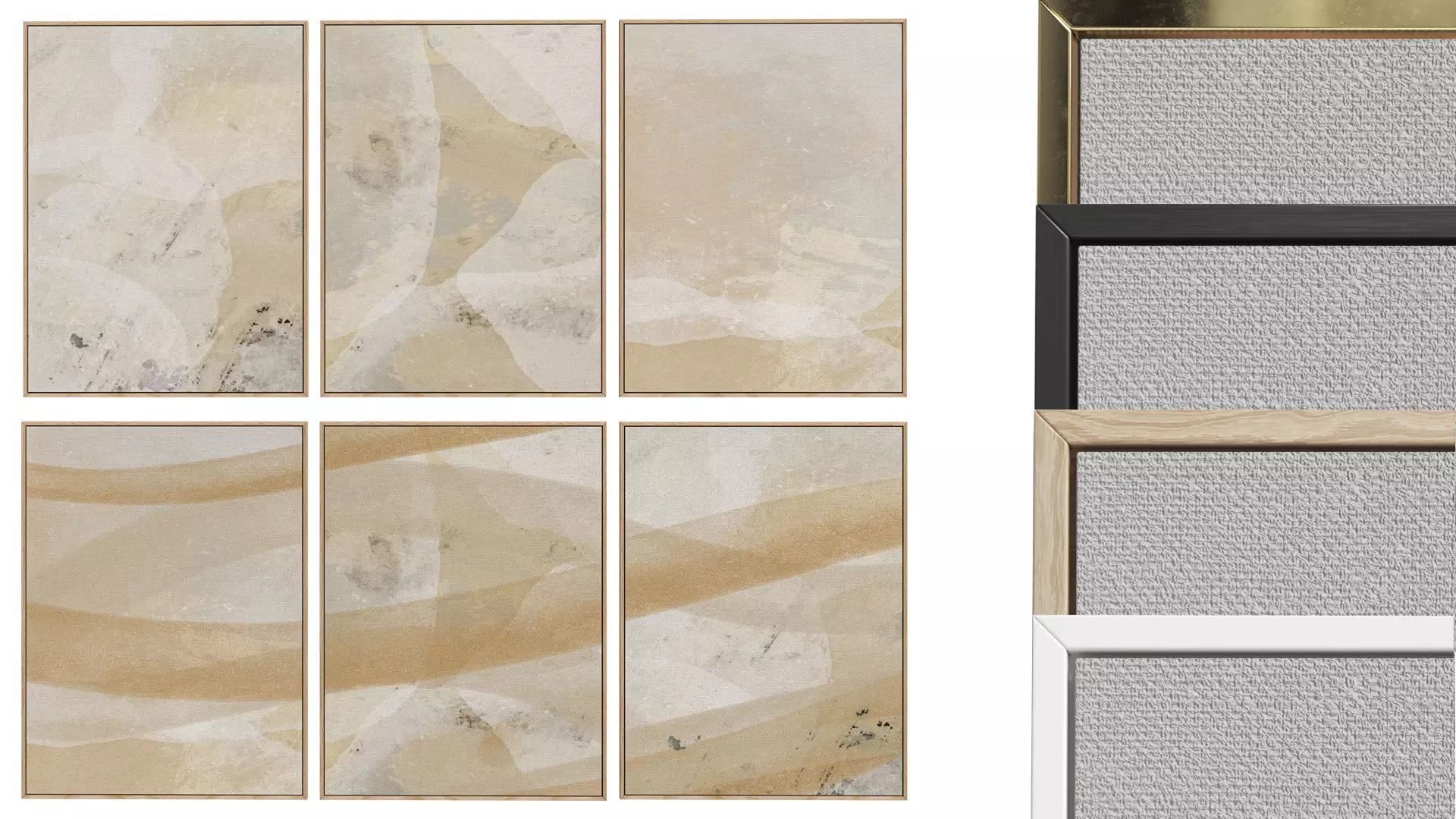 6 Abstract Frames Set 003 3D model_0