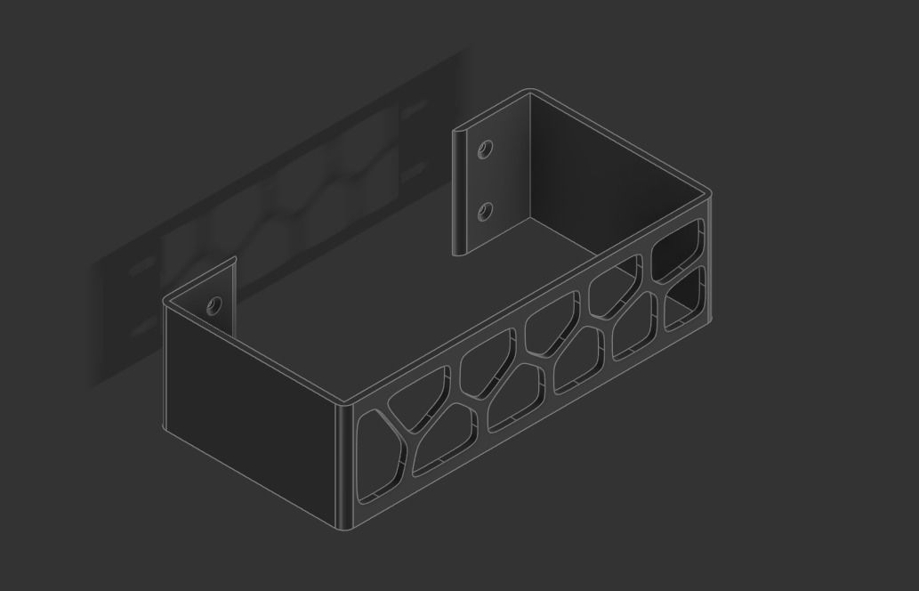 Christmas Paper Storage Rack 3D print model_4