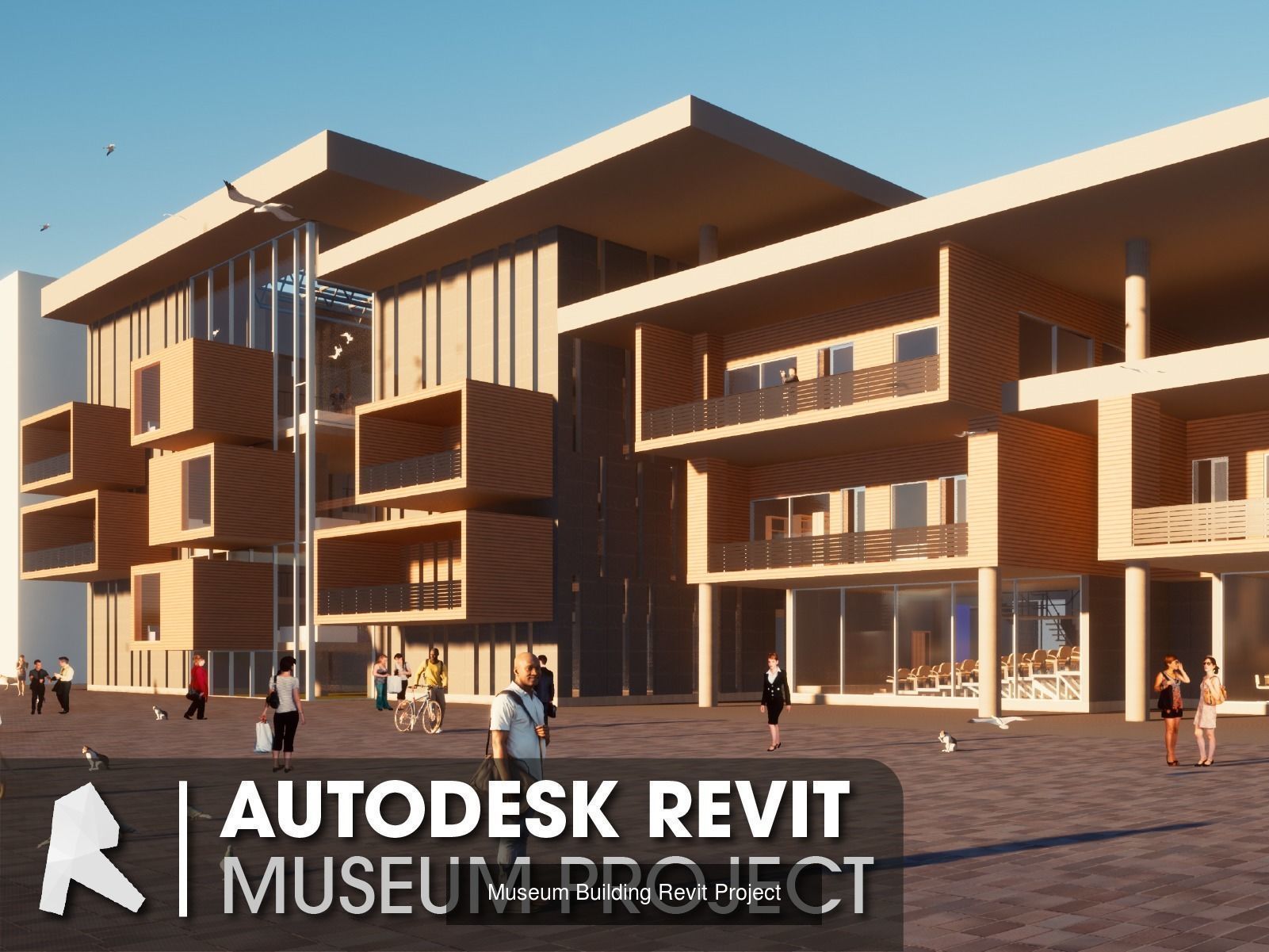 Revit Projects Collection Apartment-Museum-High School-Villa _3