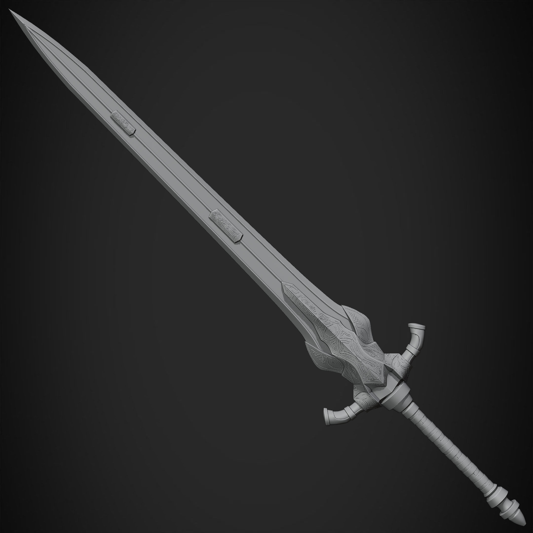 Dark Souls Knight Artorias Abysswalker GreatSword for Cosplay 3D print model_14