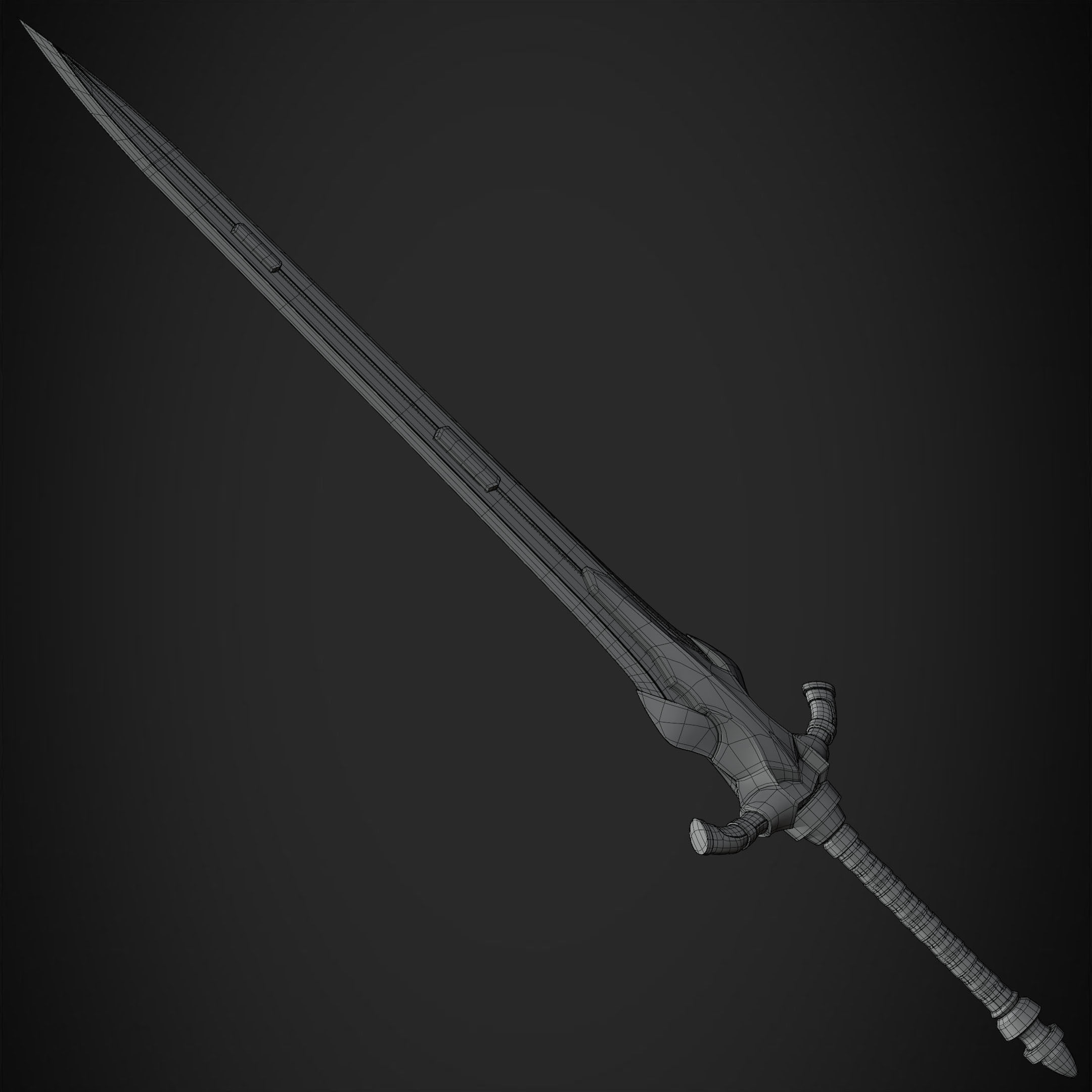 Dark Souls Knight Artorias Abysswalker GreatSword for Cosplay 3D print model_21