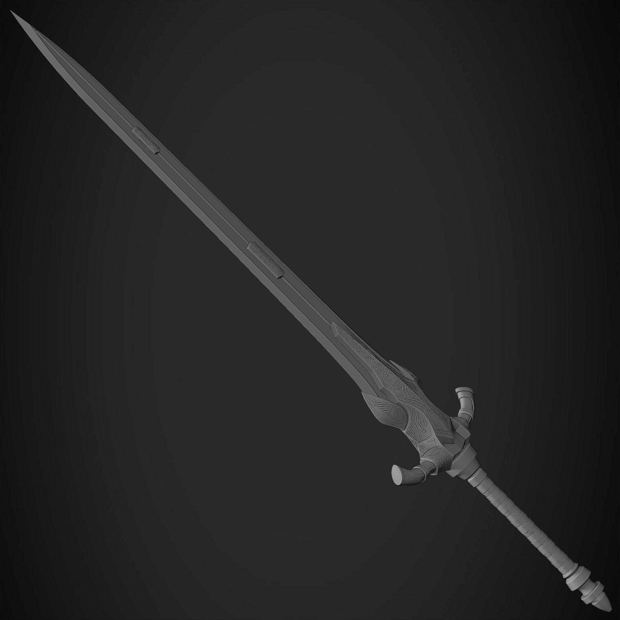 Dark Souls Knight Artorias Abysswalker GreatSword for Cosplay 3D print model_20