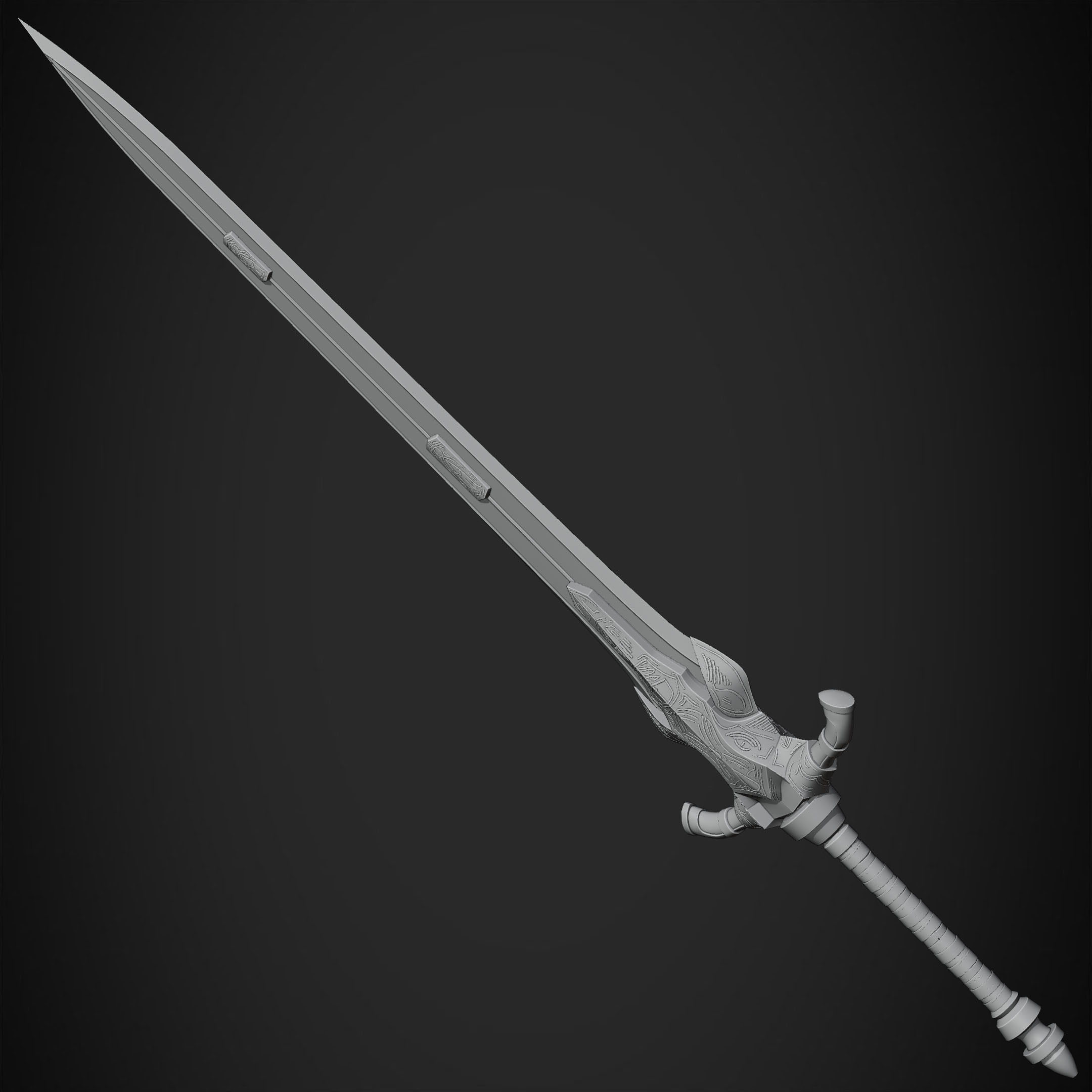 Dark Souls Knight Artorias Abysswalker GreatSword for Cosplay 3D print model_16