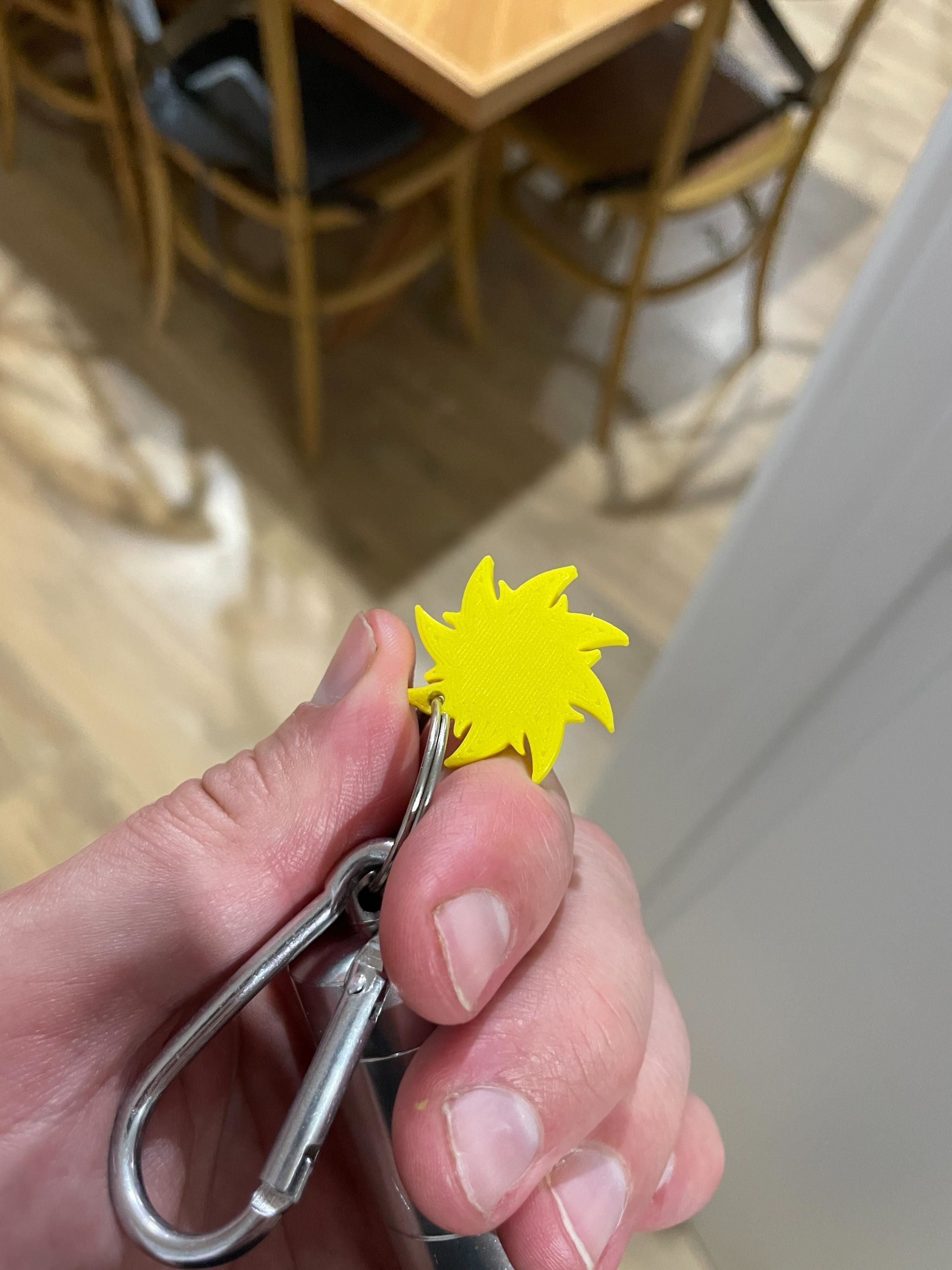 Sun and Moon Keytags 3D print model_1