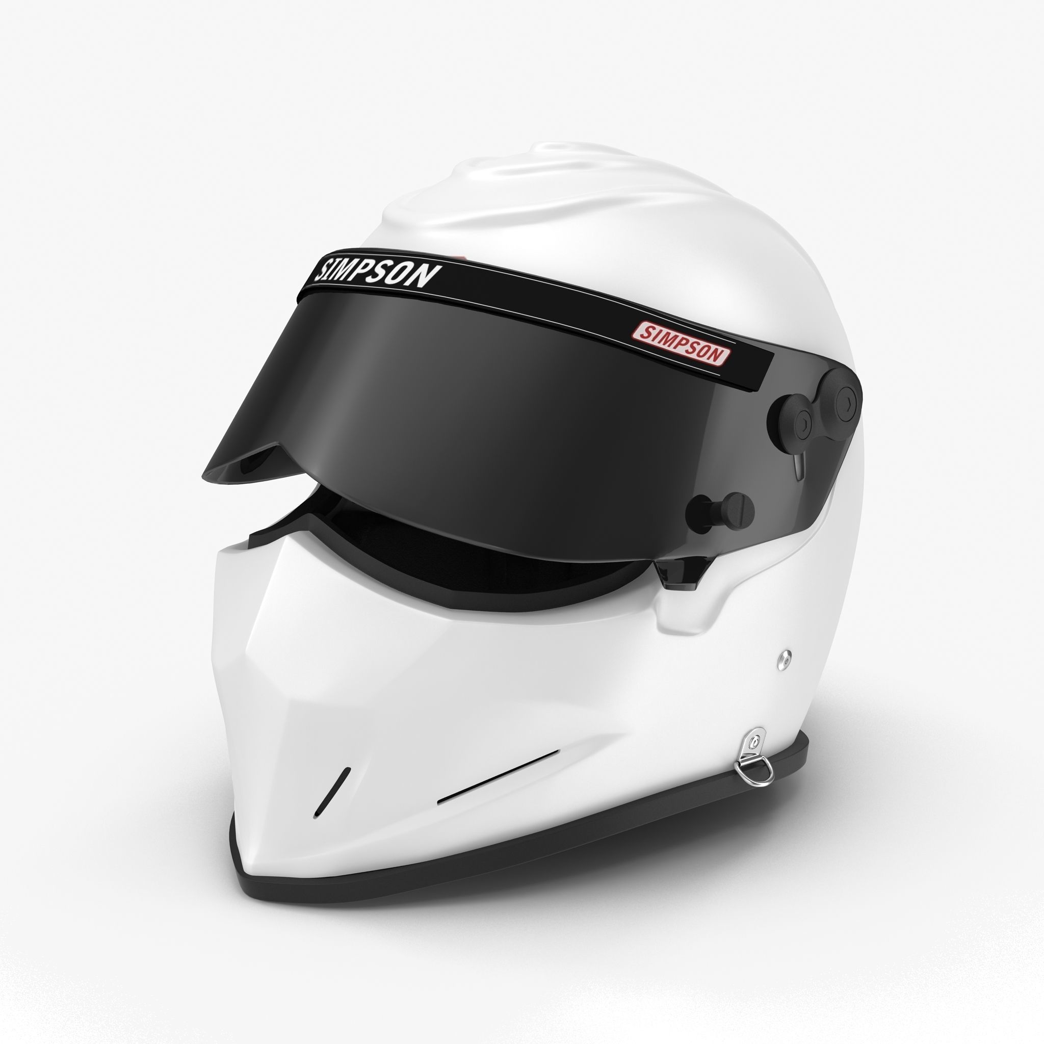 Simpson Diamondback White Low-poly 3D model_2