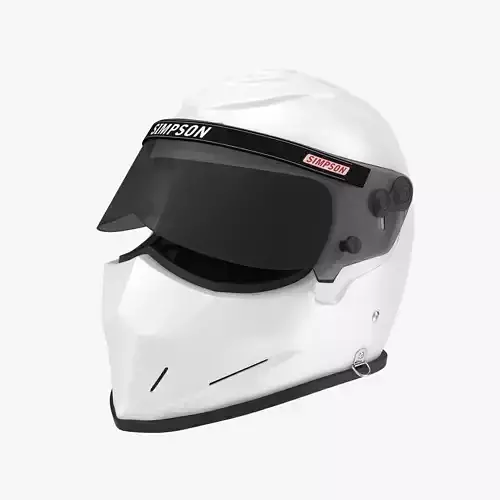 Simpson Diamondback White Low-poly 3D model
