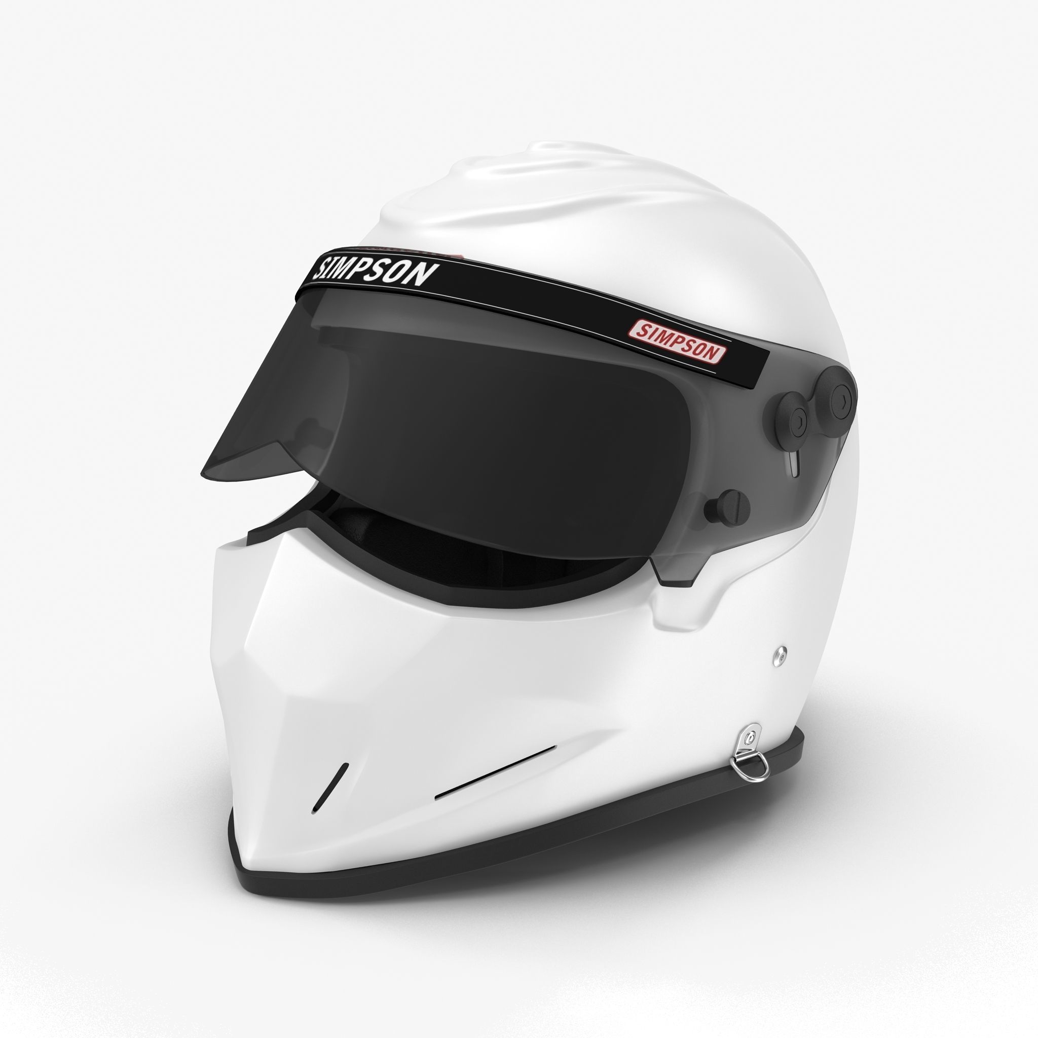 Simpson Diamondback White Low-poly 3D model_3