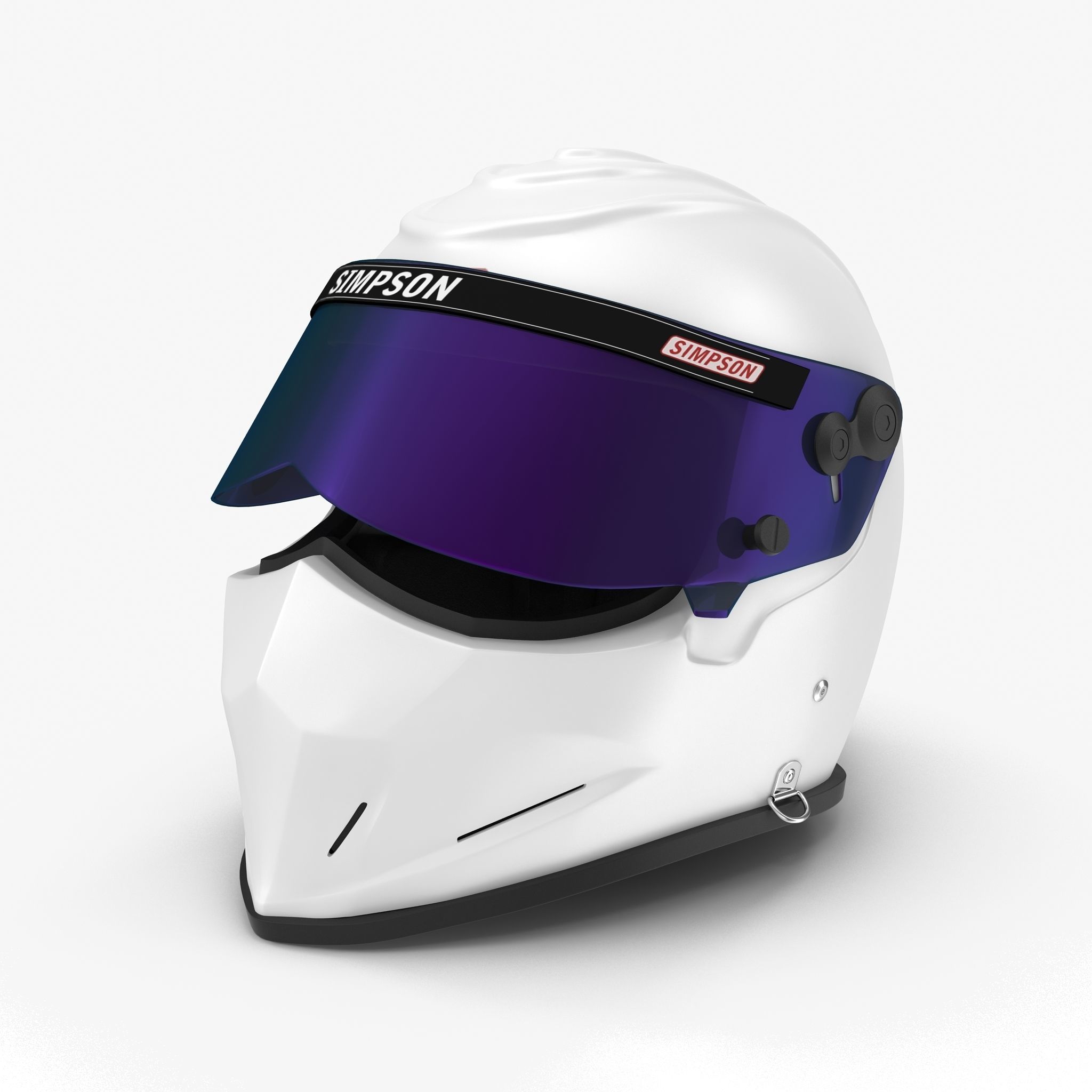 Simpson Diamondback White Low-poly 3D model_1