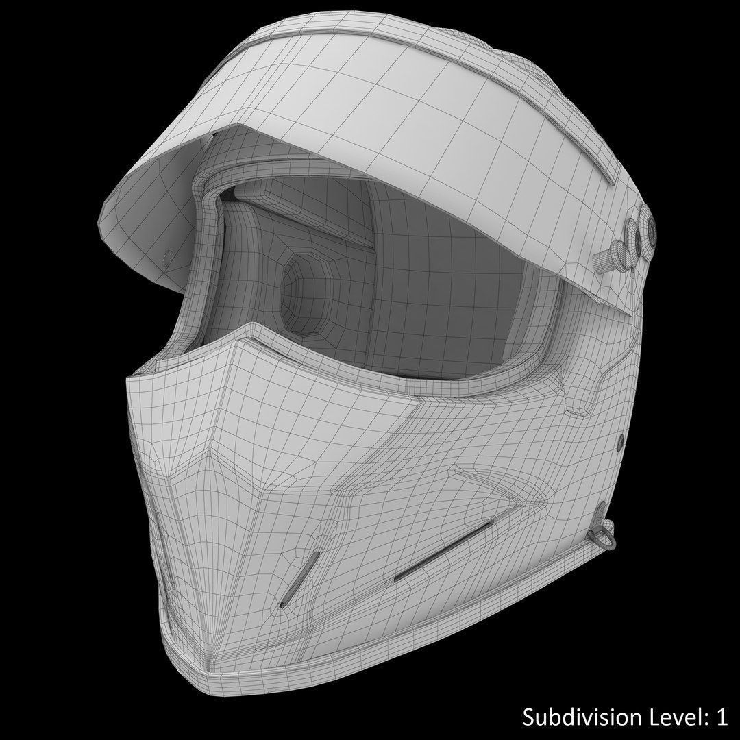 Simpson Diamondback White Low-poly 3D model_17