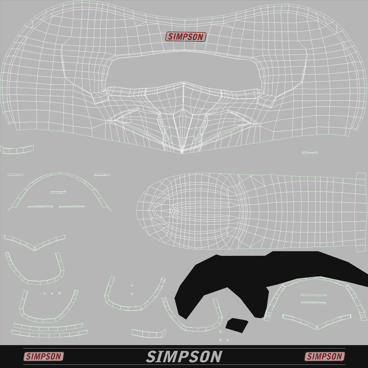 Simpson Diamondback Carbon Low-poly 3D model_21