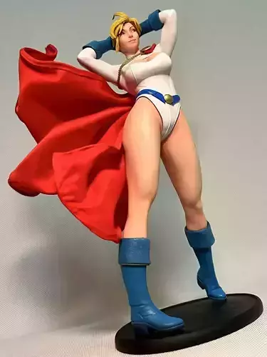 Power Girl Statue - Print Ready 3D print model