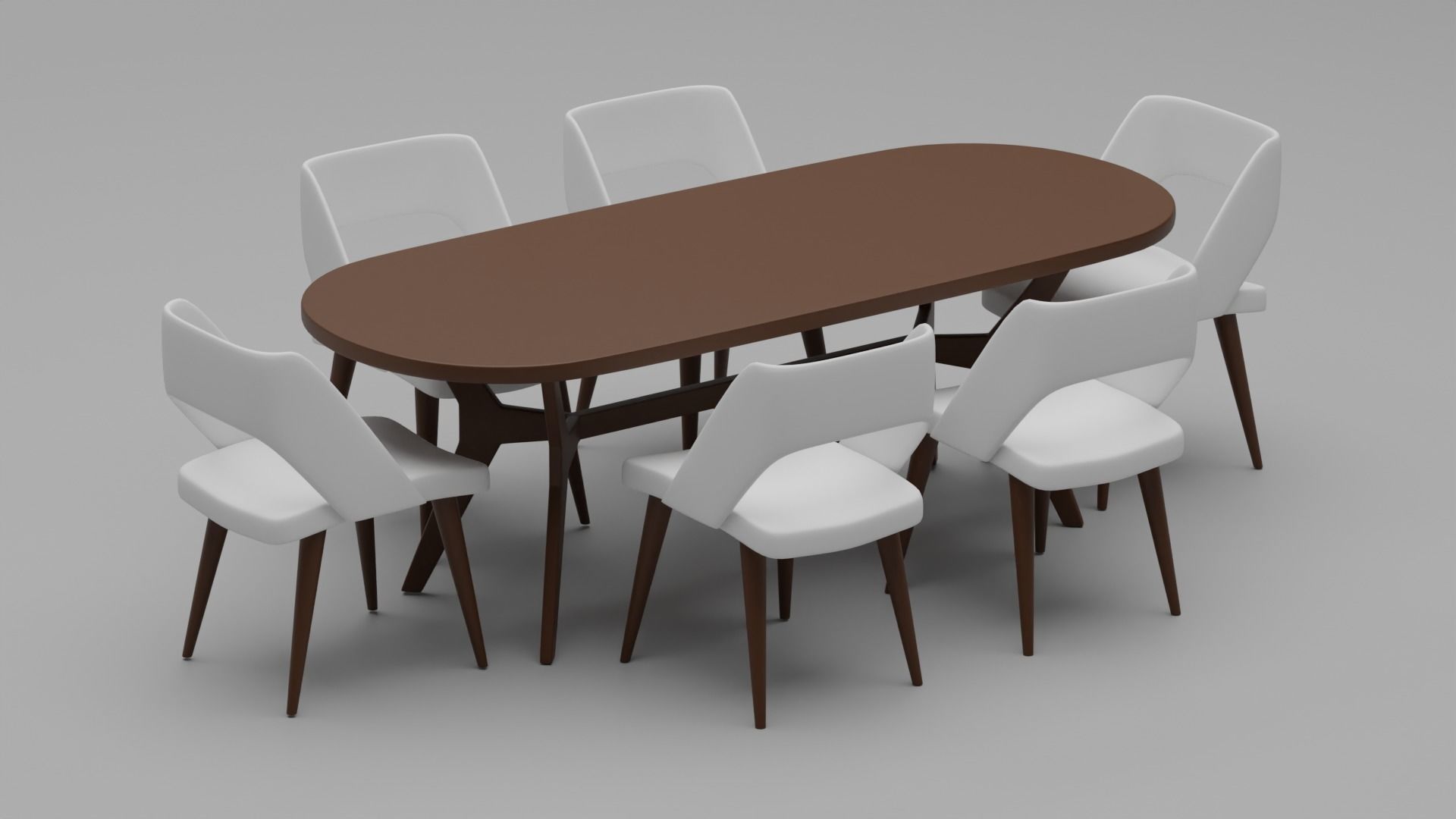 dining table 3D model_4