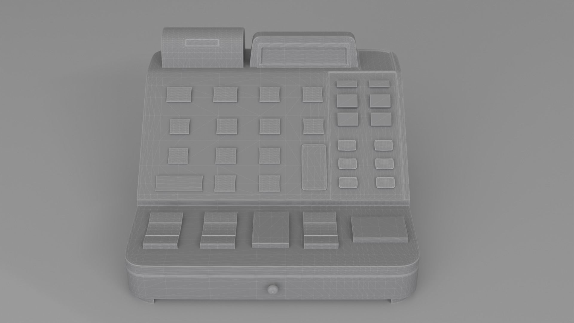 Play Cash Register Low-poly 3D model_4