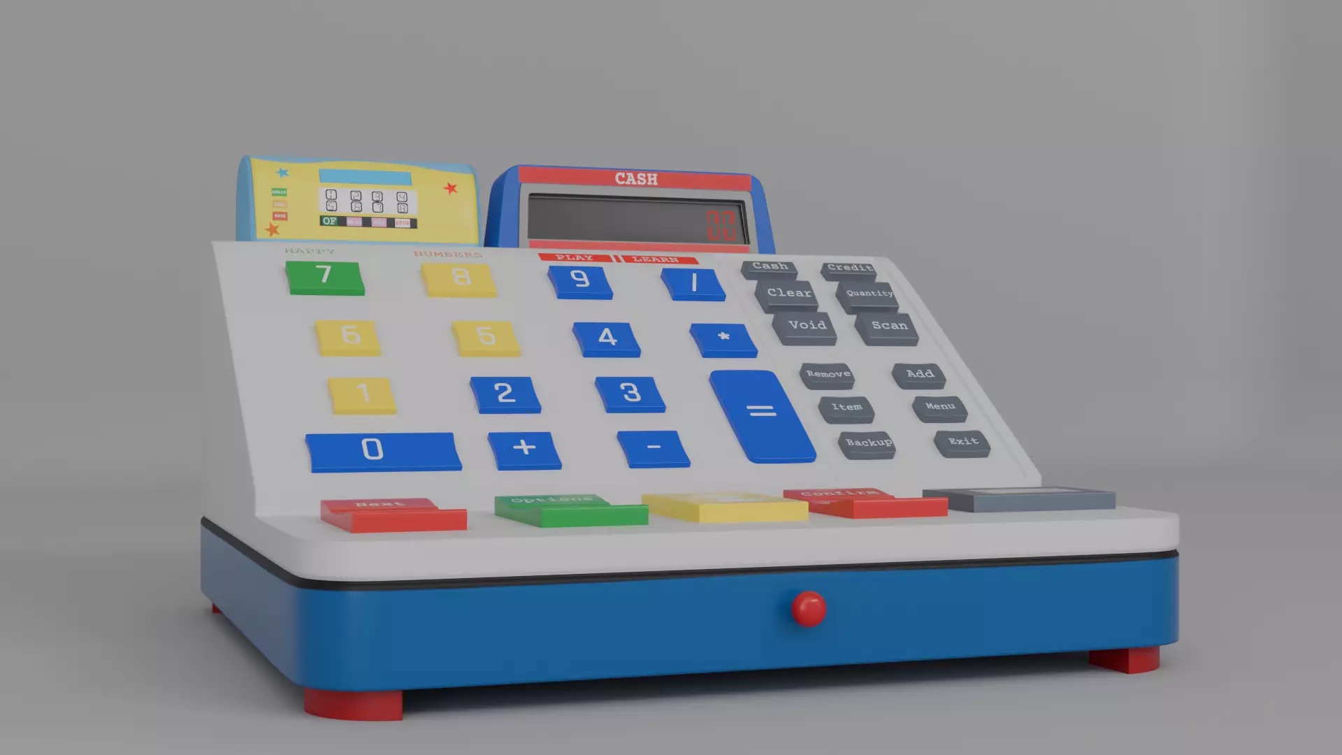 Play Cash Register Low-poly 3D model_0